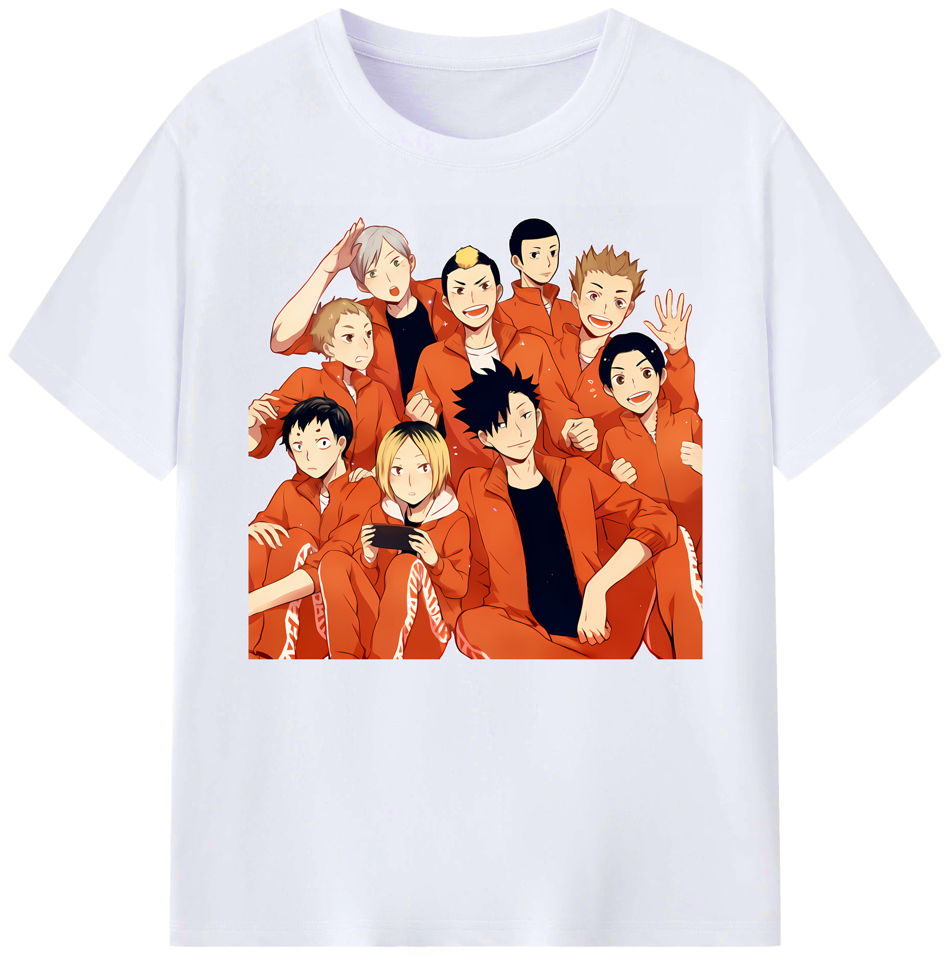 （画像用） ハイキュー!! Haikyu!! 綿100％ メンズ半袖Tシャツ｜肌触りやわらか＆通気性