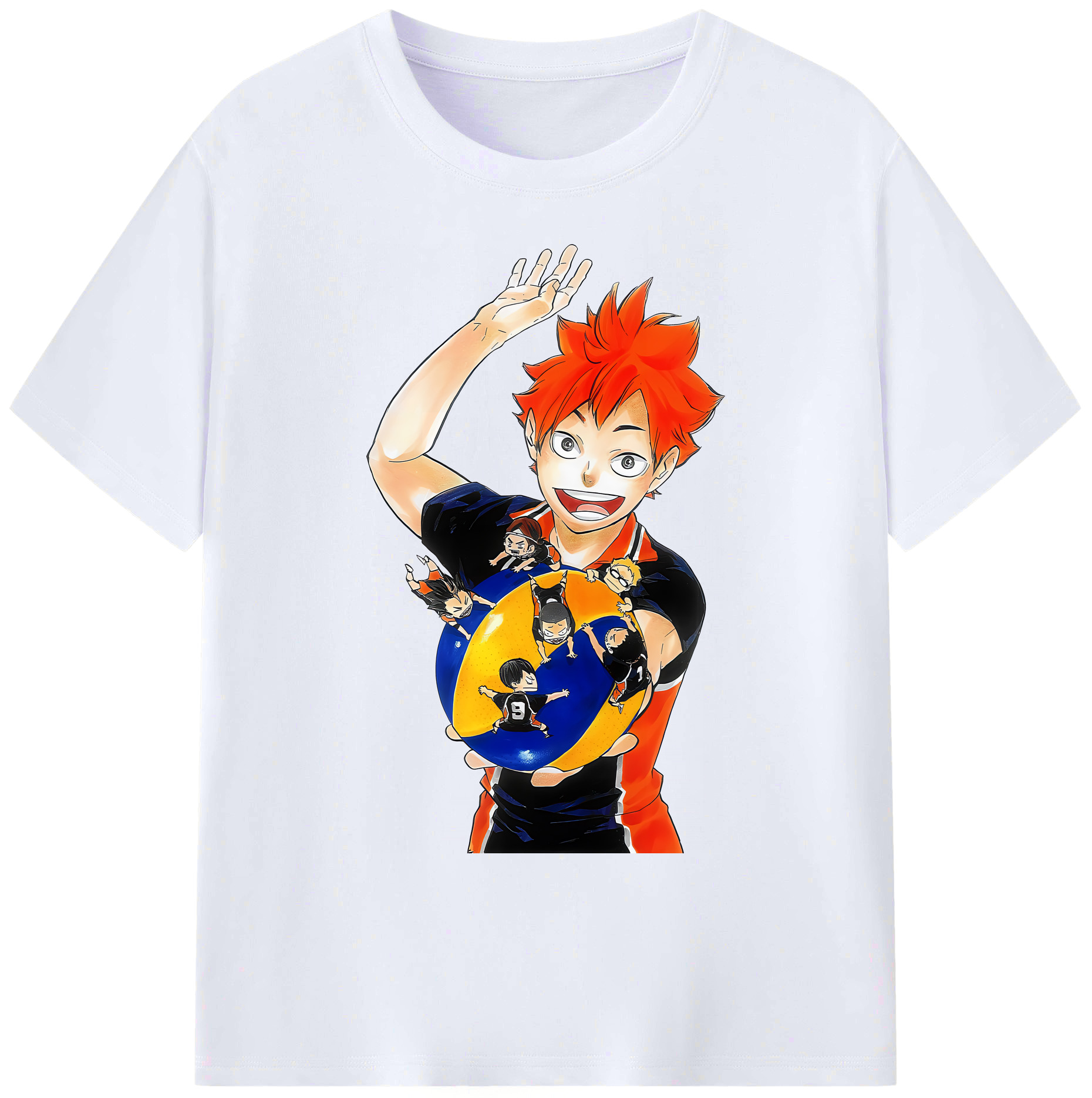 （画像用） ハイキュー!! Haikyu!! 綿100％ メンズ半袖Tシャツ｜肌触りやわらか＆通気性