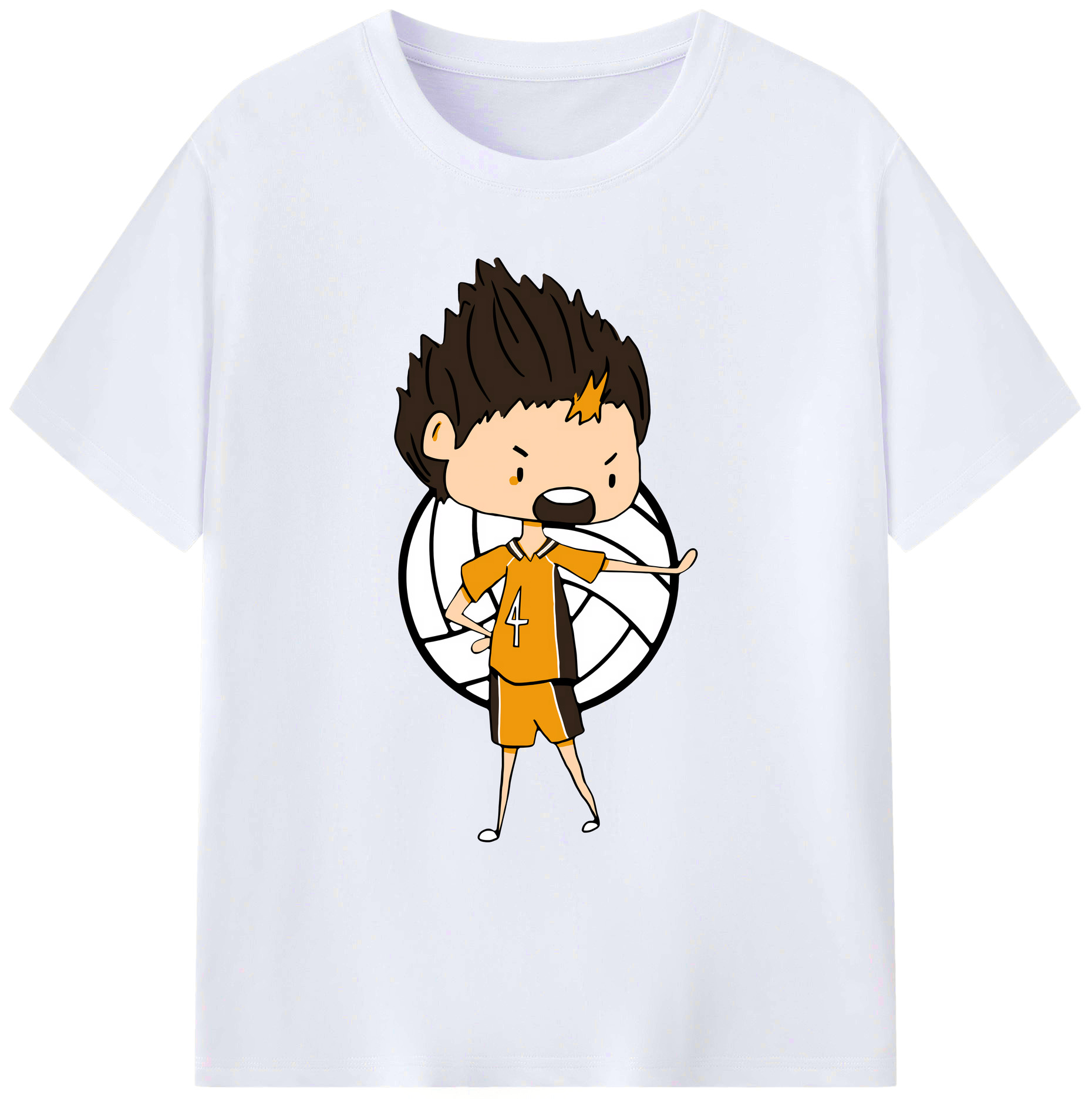（画像用） ハイキュー!! Haikyu!! 綿100％ メンズ半袖Tシャツ｜肌触りやわらか＆通気性