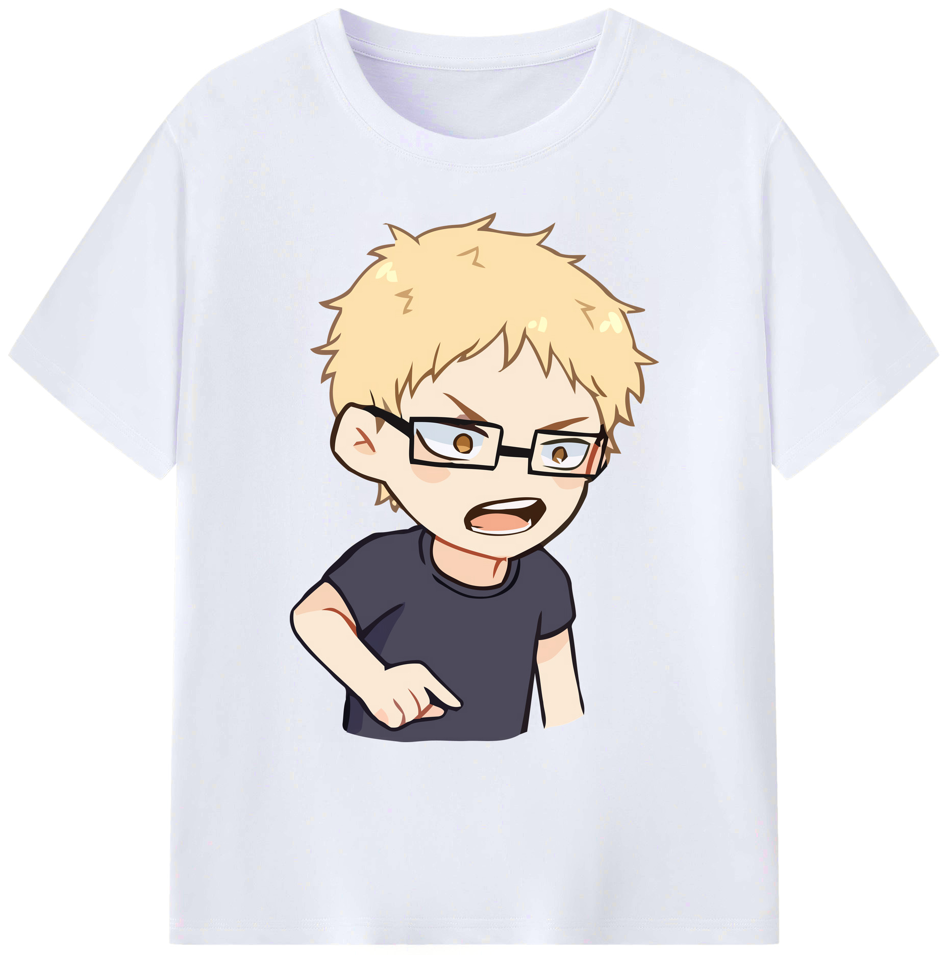 （画像用） ハイキュー!! Haikyu!! 綿100％ メンズ半袖Tシャツ｜肌触りやわらか＆通気性