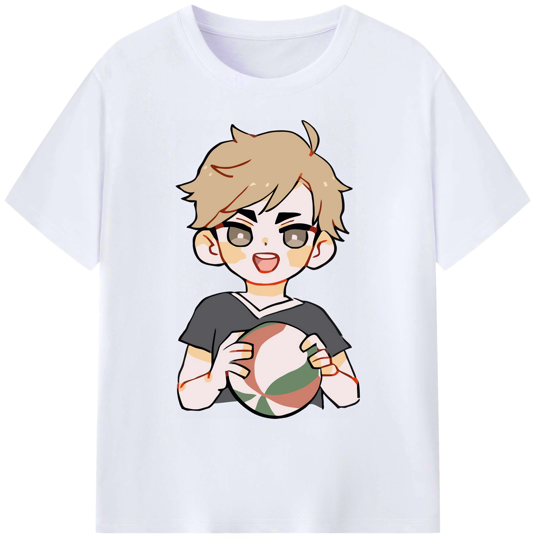 （画像用） ハイキュー!! Haikyu!! 綿100％ メンズ半袖Tシャツ｜肌触りやわらか＆通気性