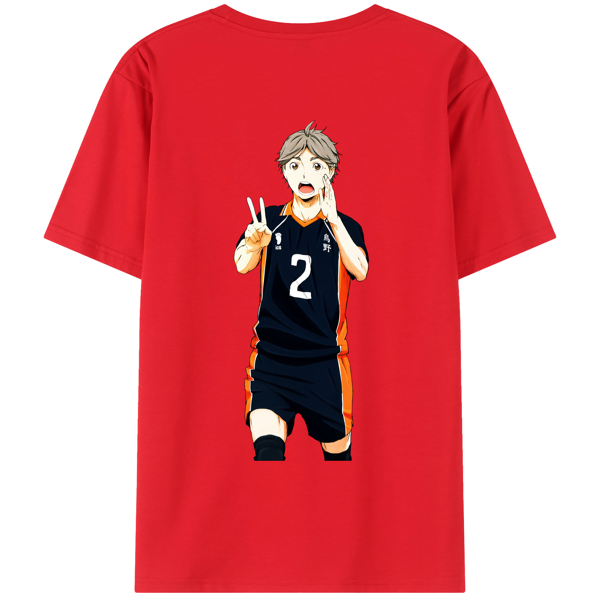 （画像用） ハイキュー!! Haikyu!! レディース半袖Tシャツ(バックプリント)