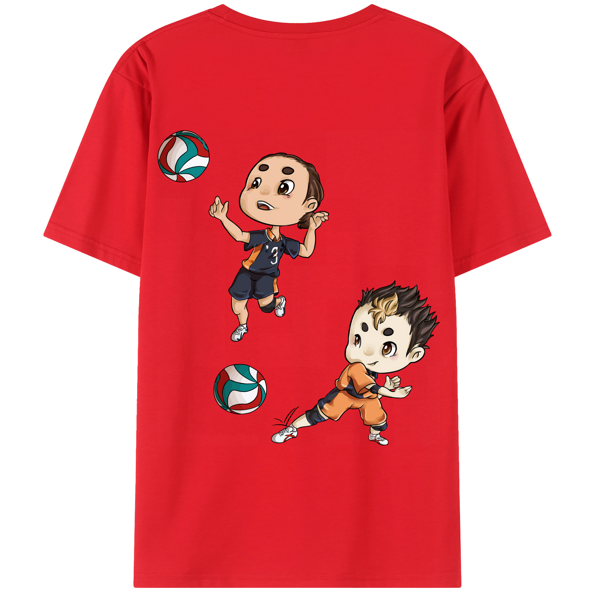 （画像用） ハイキュー!! Haikyu!! レディース半袖Tシャツ(バックプリント)