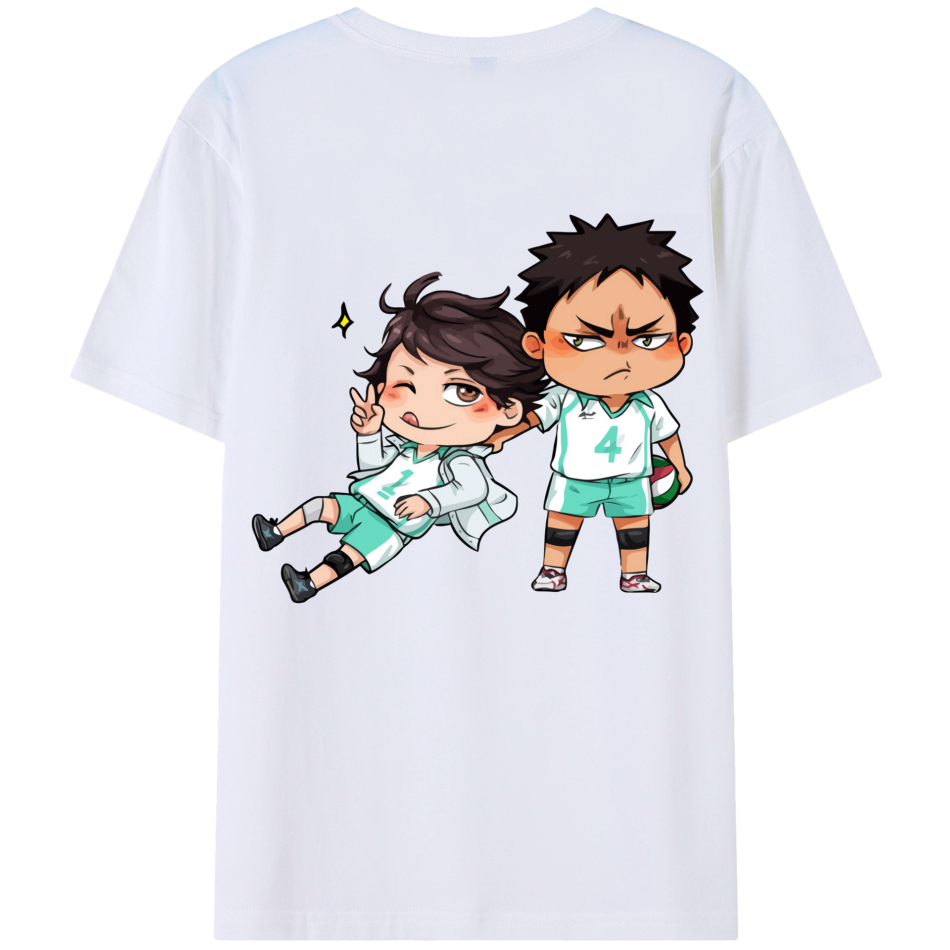 （画像用） ハイキュー!! Haikyu!! レディース半袖Tシャツ(バックプリント)