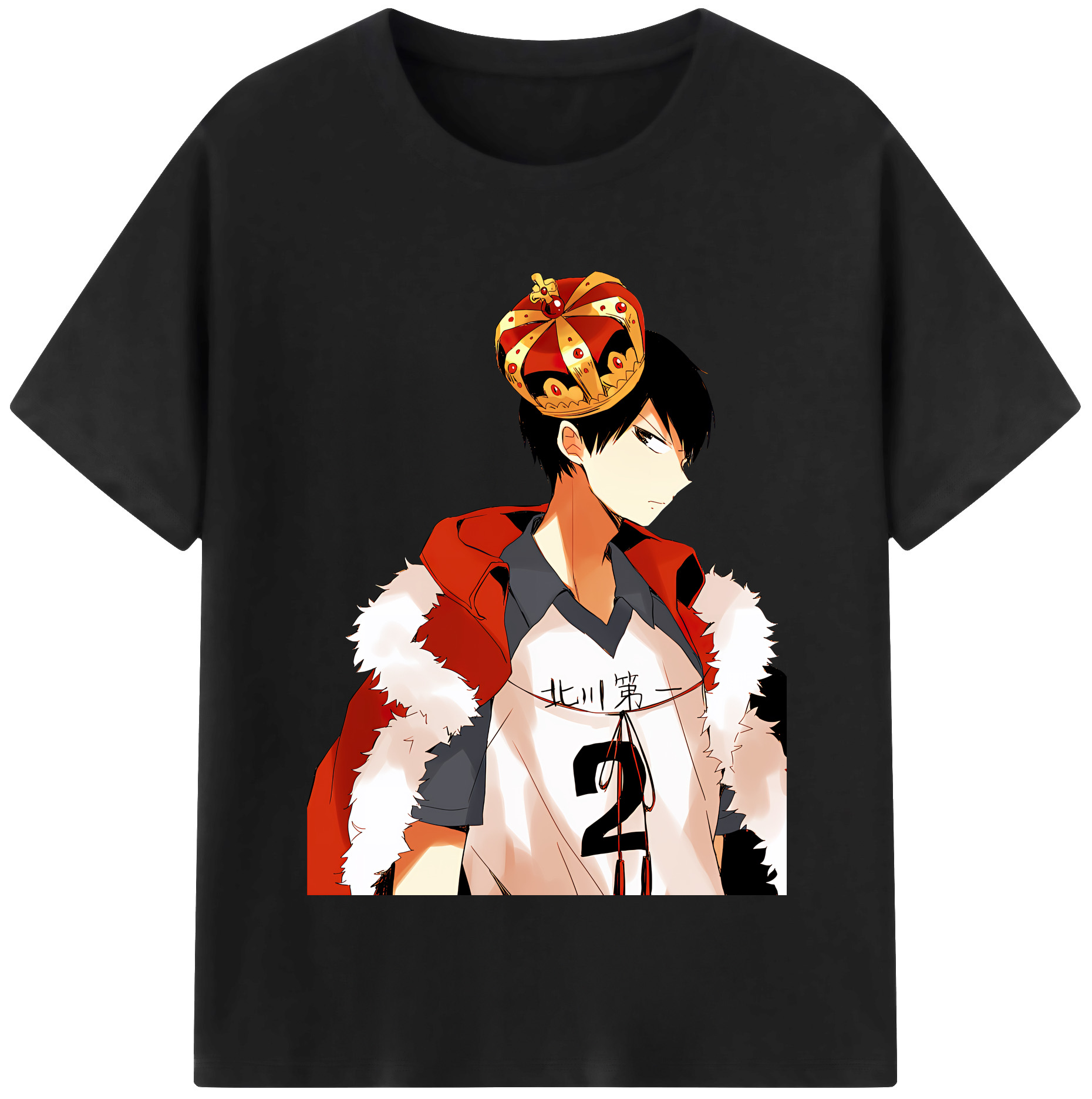 （画像用） ハイキュー!! Haikyu!! レディースカジュアルプリントTシャツ（綿100％）