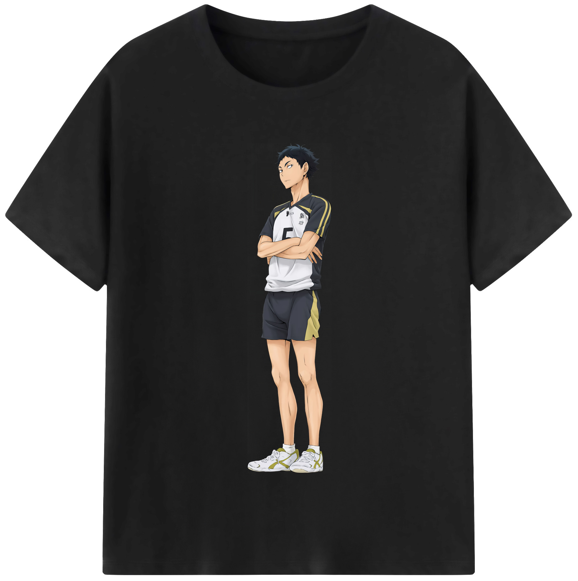 （画像用） ハイキュー!! Haikyu!! レディースカジュアルプリントTシャツ（綿100％）