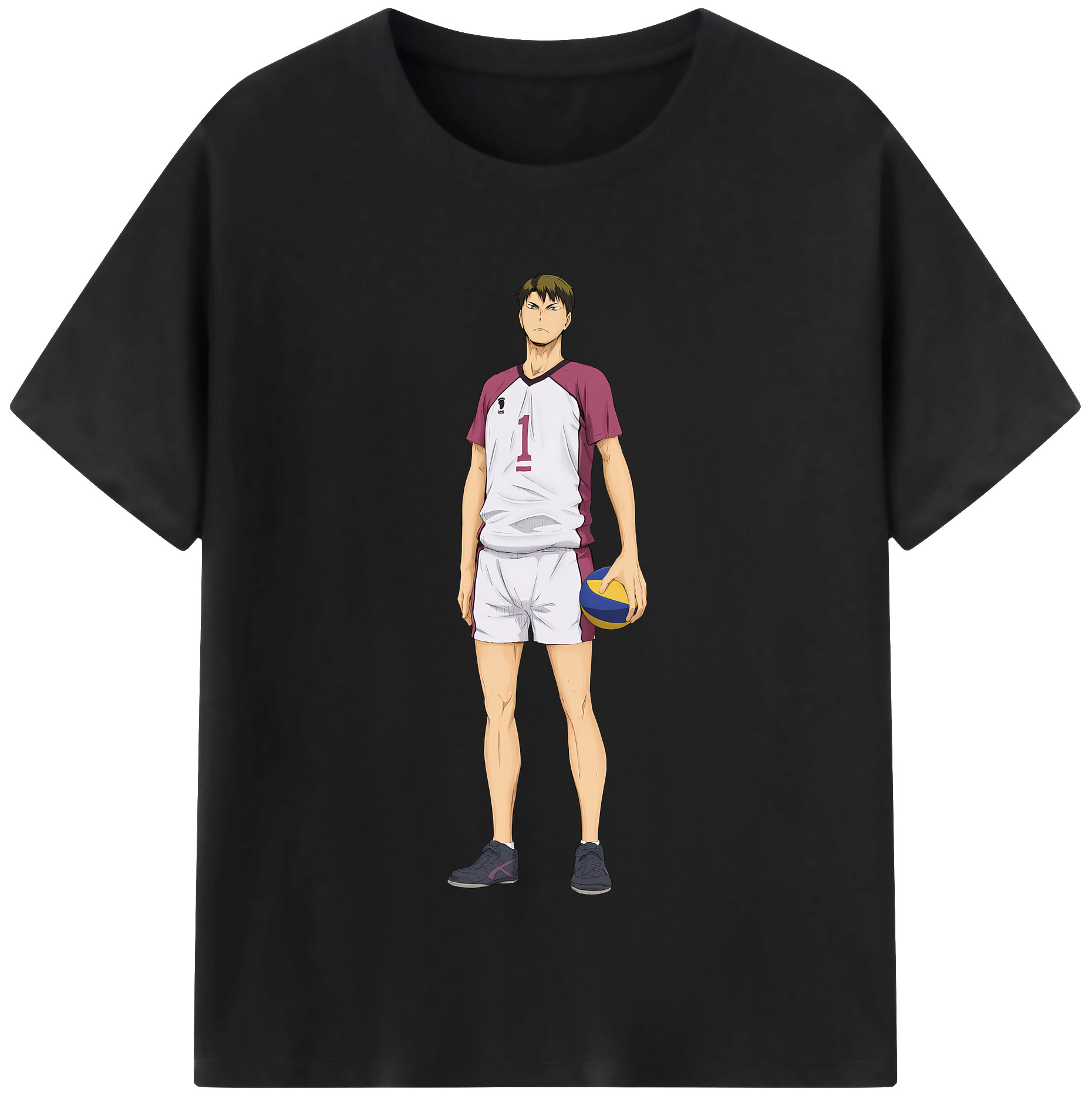 （画像用） ハイキュー!! Haikyu!! レディースカジュアルプリントTシャツ（綿100％）