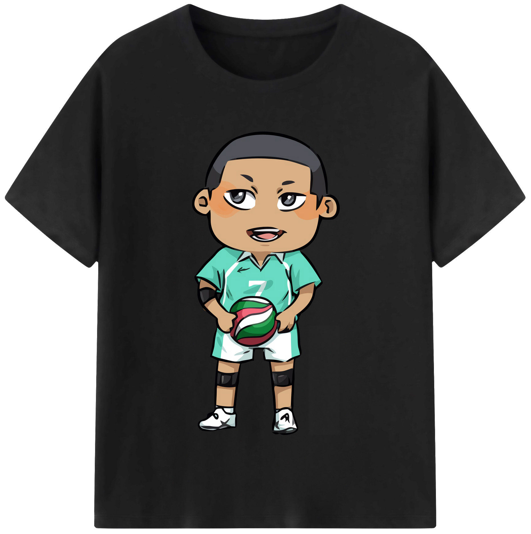 （画像用） ハイキュー!! Haikyu!! レディースカジュアルプリントTシャツ（綿100％）