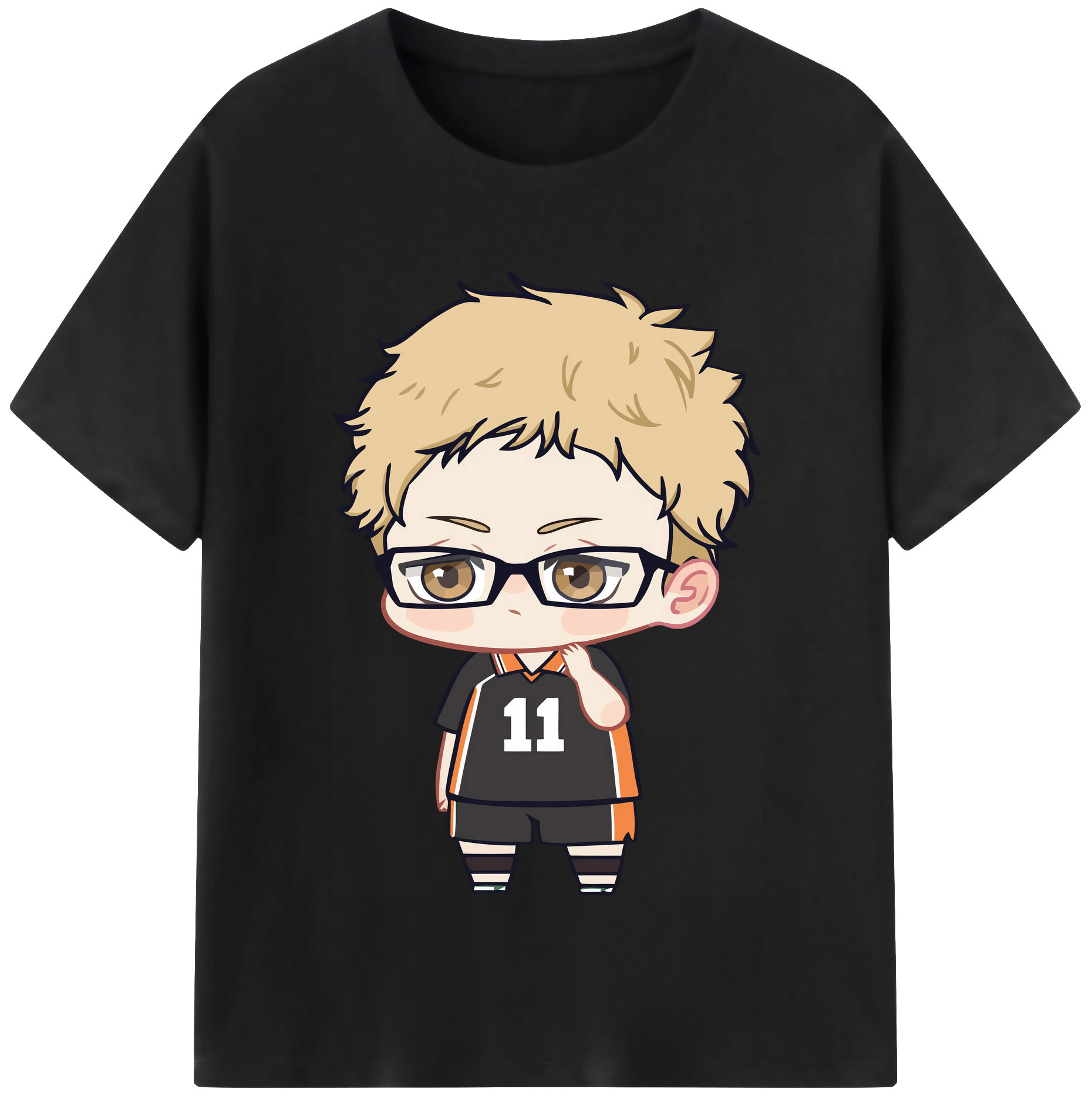 （画像用） ハイキュー!! Haikyu!! レディースカジュアルプリントTシャツ（綿100％）