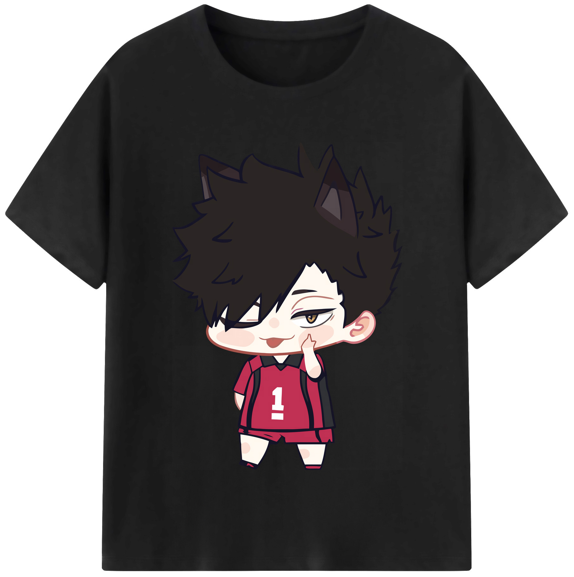 （画像用） ハイキュー!! Haikyu!! レディースカジュアルプリントTシャツ（綿100％）