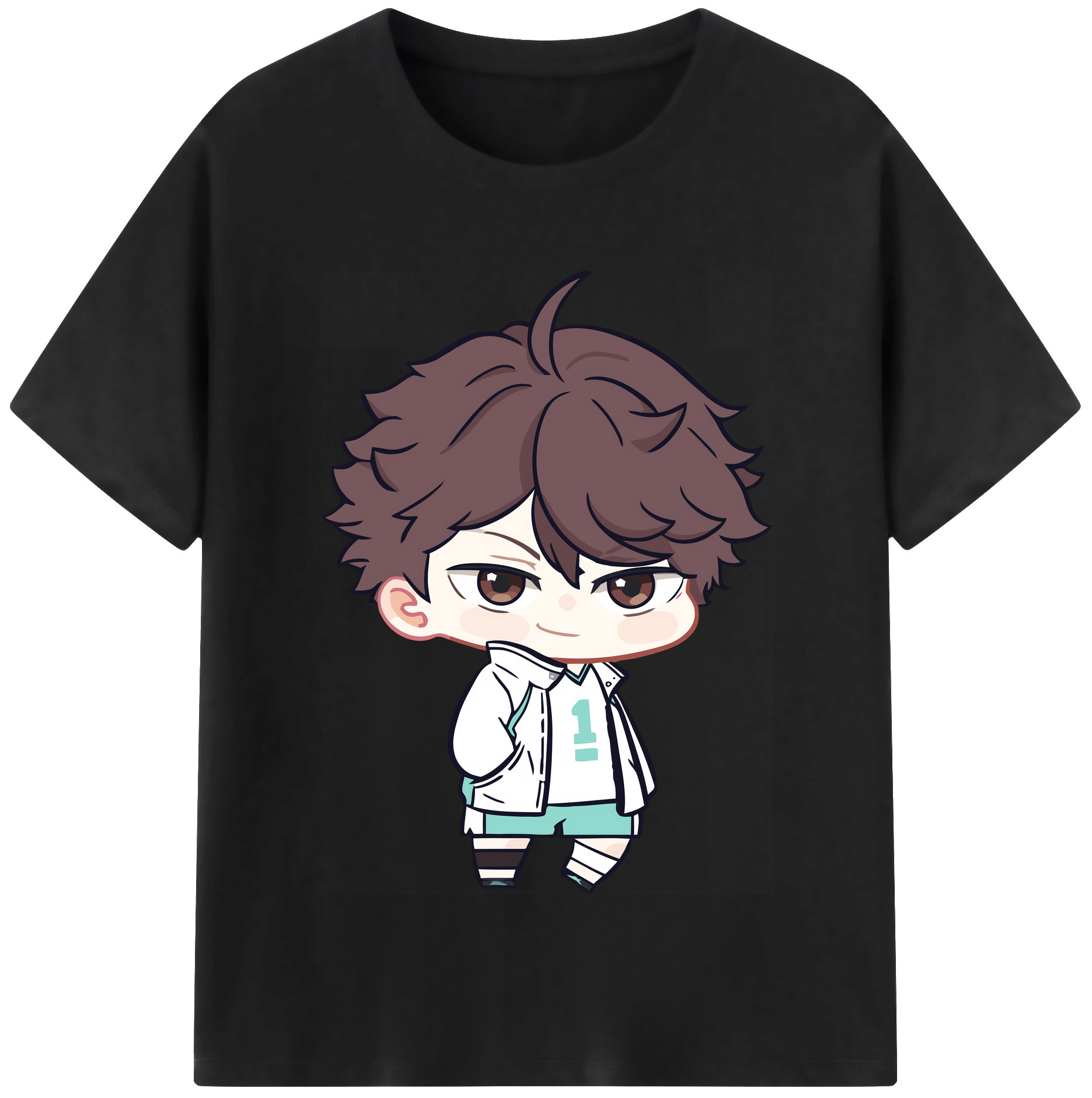 （画像用） ハイキュー!! Haikyu!! レディースカジュアルプリントTシャツ（綿100％）
