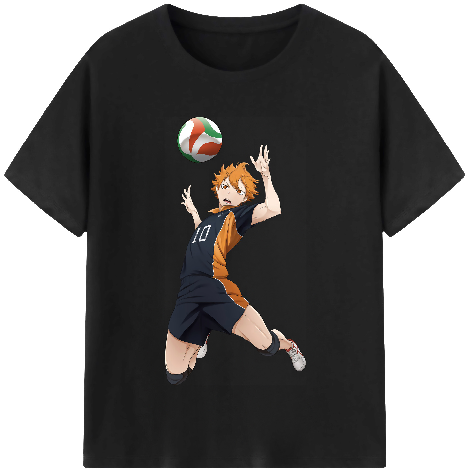 （画像用） ハイキュー!! Haikyu!! レディースカジュアルプリントTシャツ（綿100％）