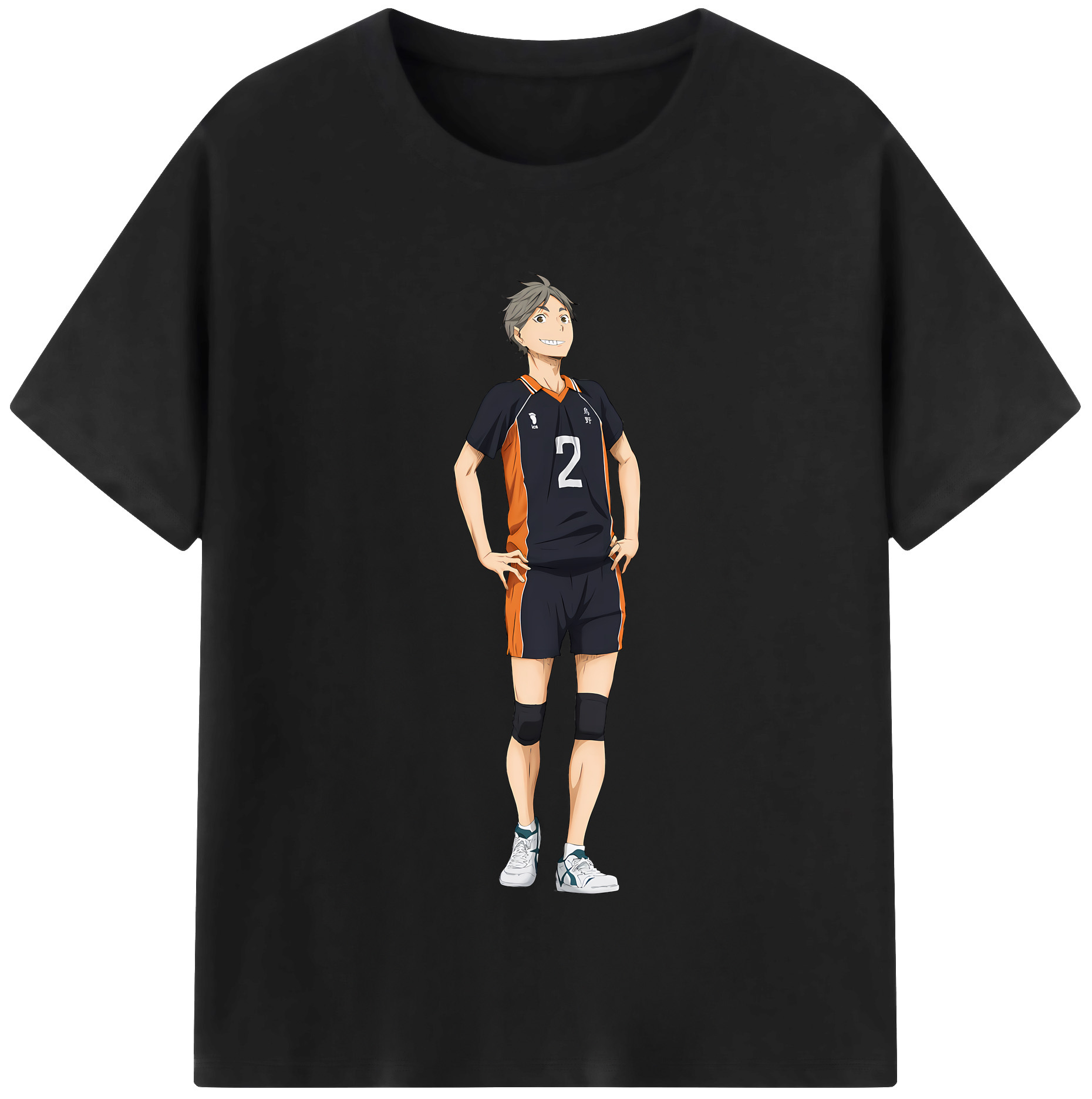 （画像用） ハイキュー!! Haikyu!! レディースカジュアルプリントTシャツ（綿100％）