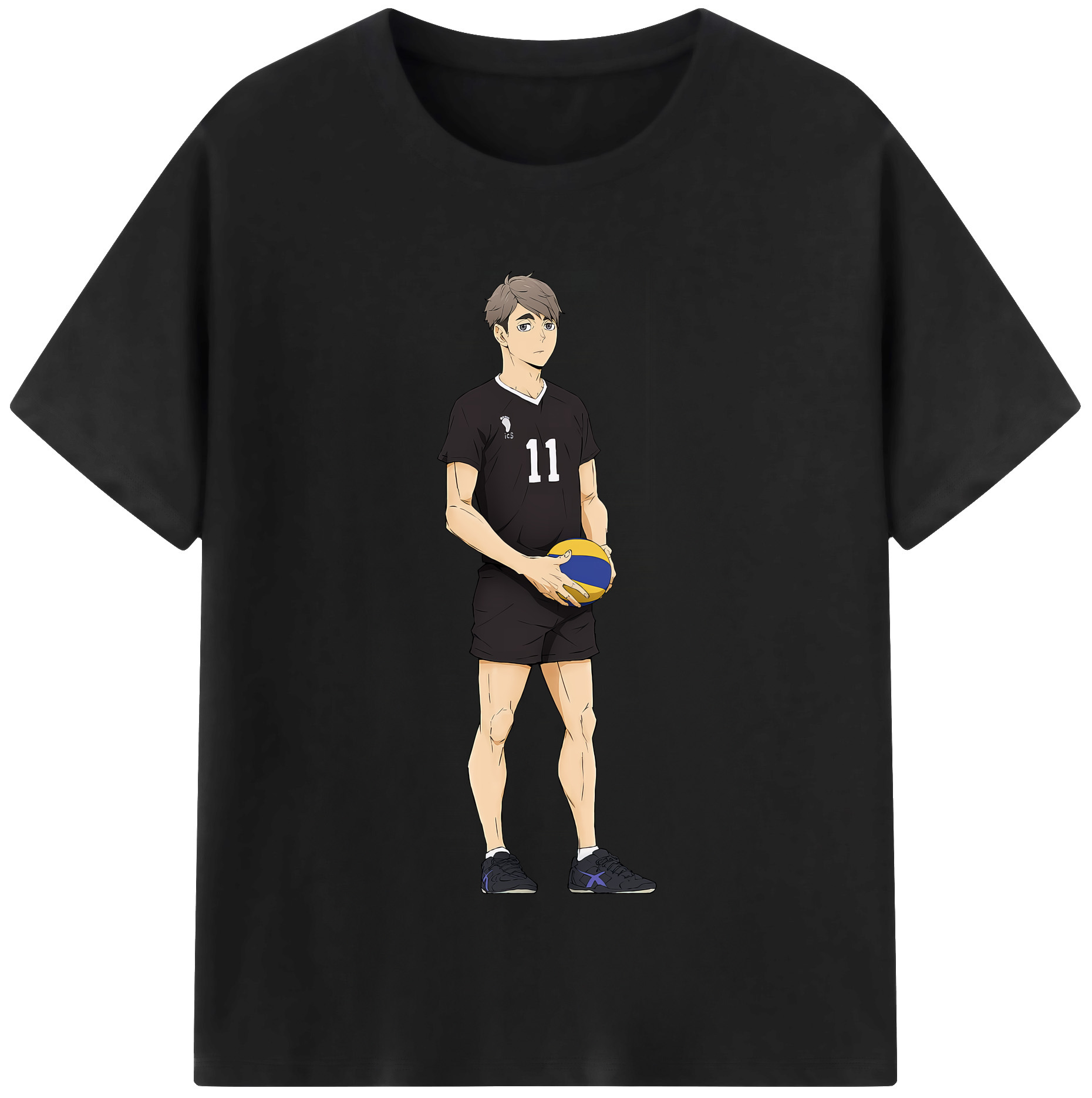 （画像用） ハイキュー!! Haikyu!! レディースカジュアルプリントTシャツ（綿100％）