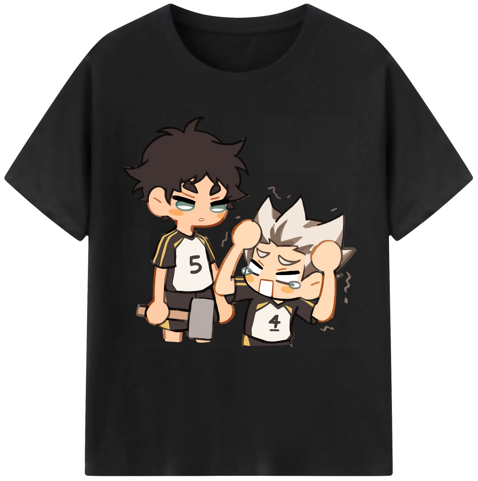 （画像用） ハイキュー!! Haikyu!! レディースカジュアルプリントTシャツ（綿100％）