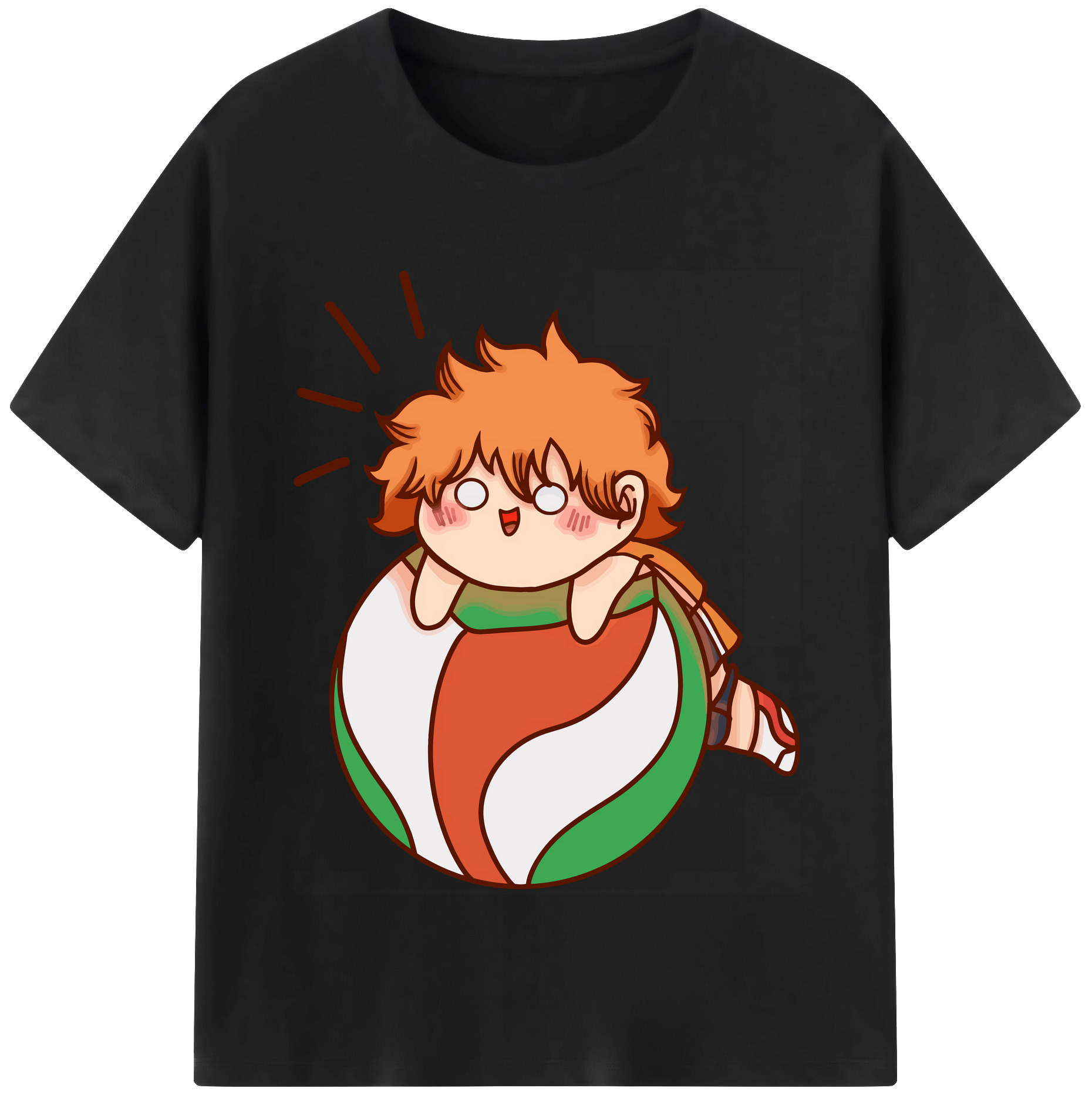 （画像用） ハイキュー!! Haikyu!! レディースカジュアルプリントTシャツ（綿100％）