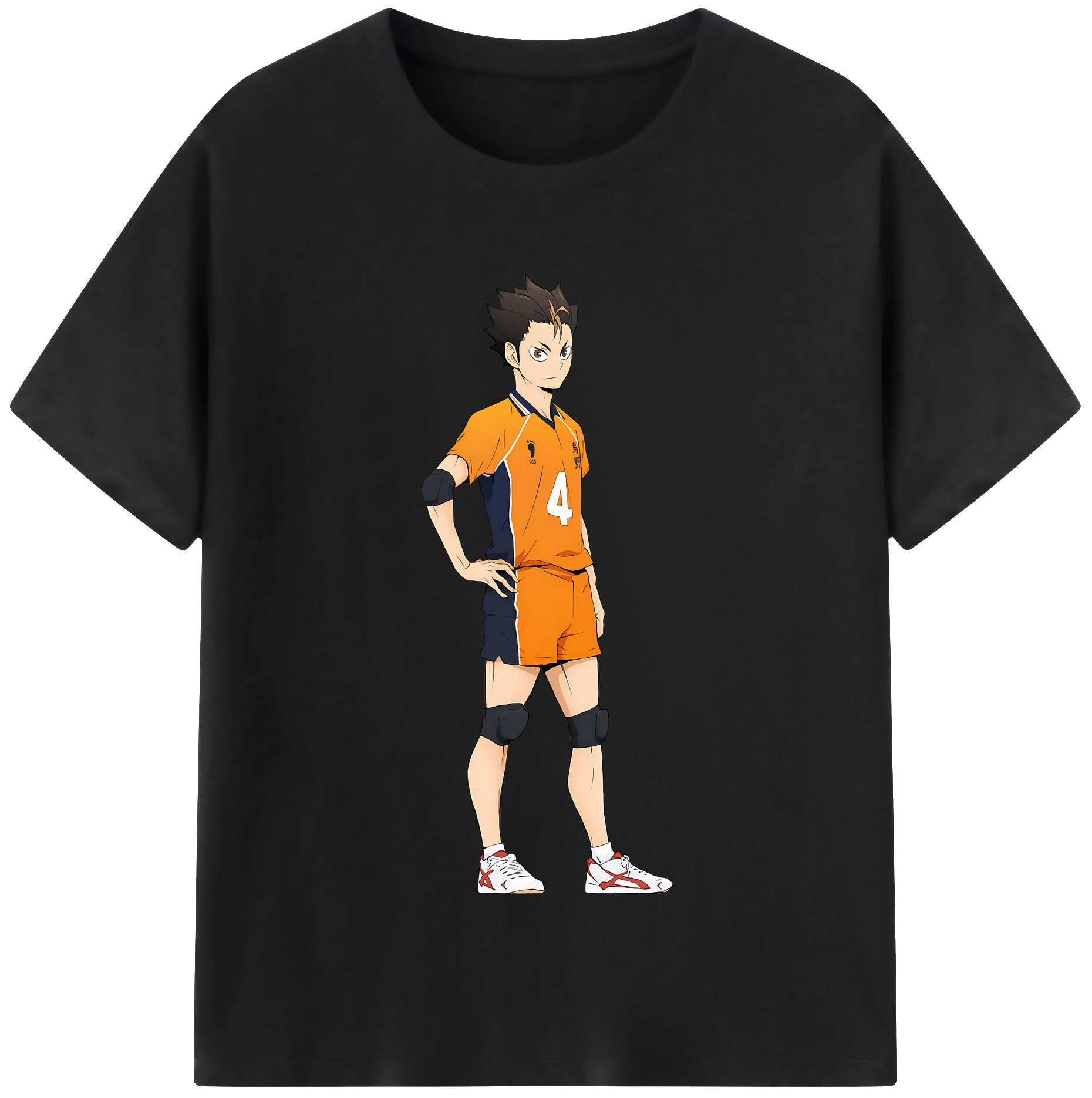（画像用） ハイキュー!! Haikyu!! レディースカジュアルプリントTシャツ（綿100％）