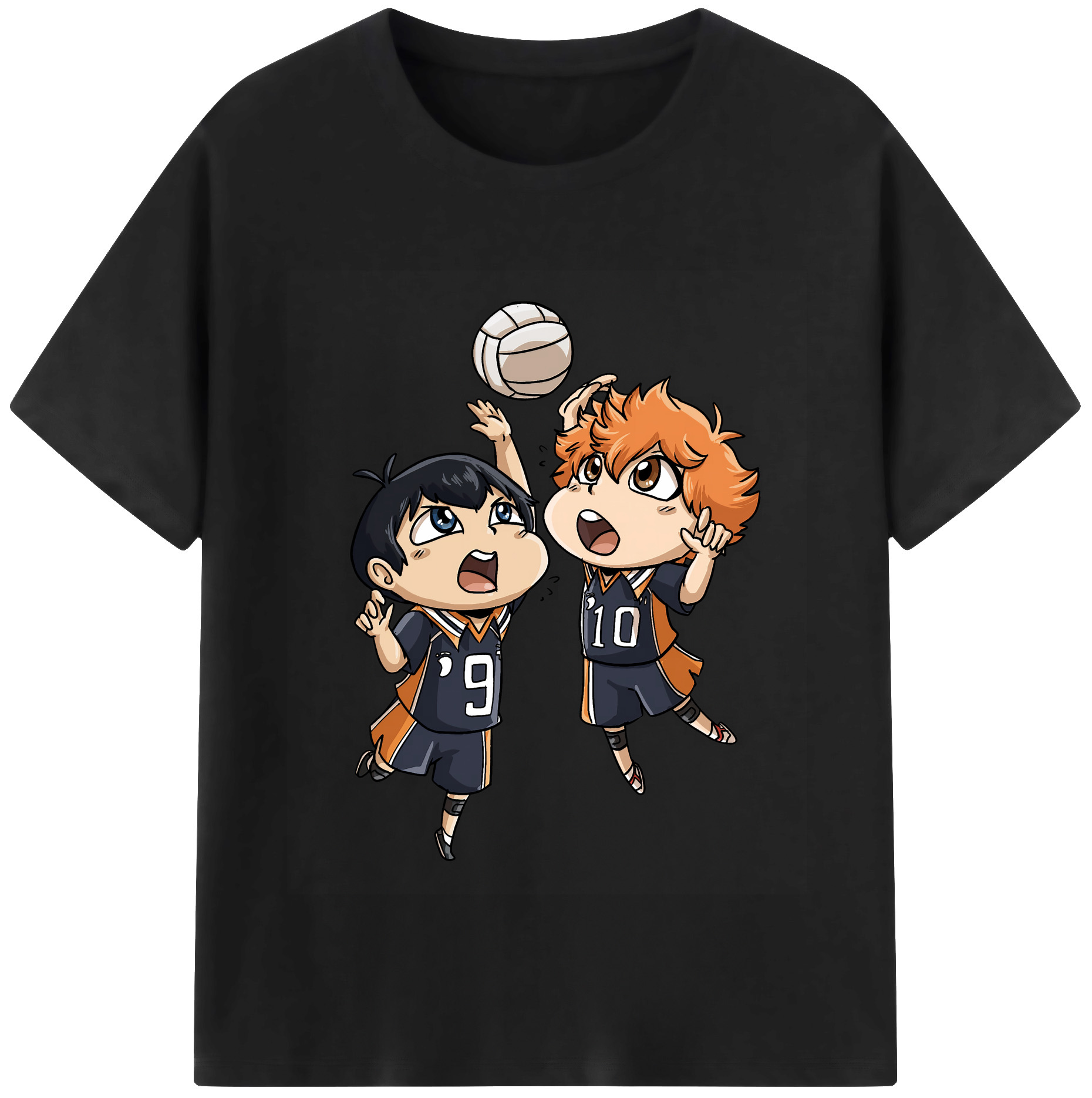 （画像用） ハイキュー!! Haikyu!! レディースカジュアルプリントTシャツ（綿100％）