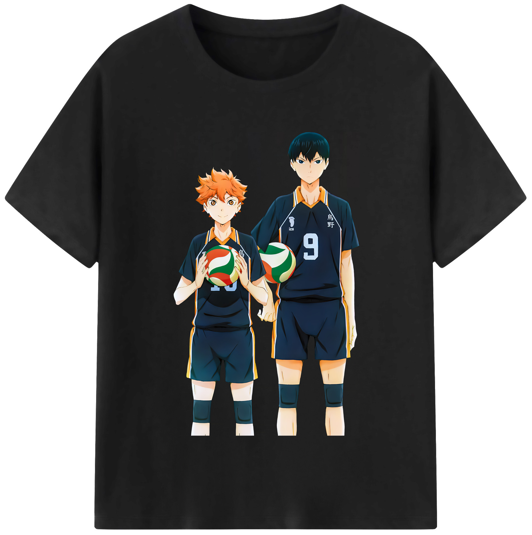 （画像用） ハイキュー!! Haikyu!! レディースカジュアルプリントTシャツ（綿100％）