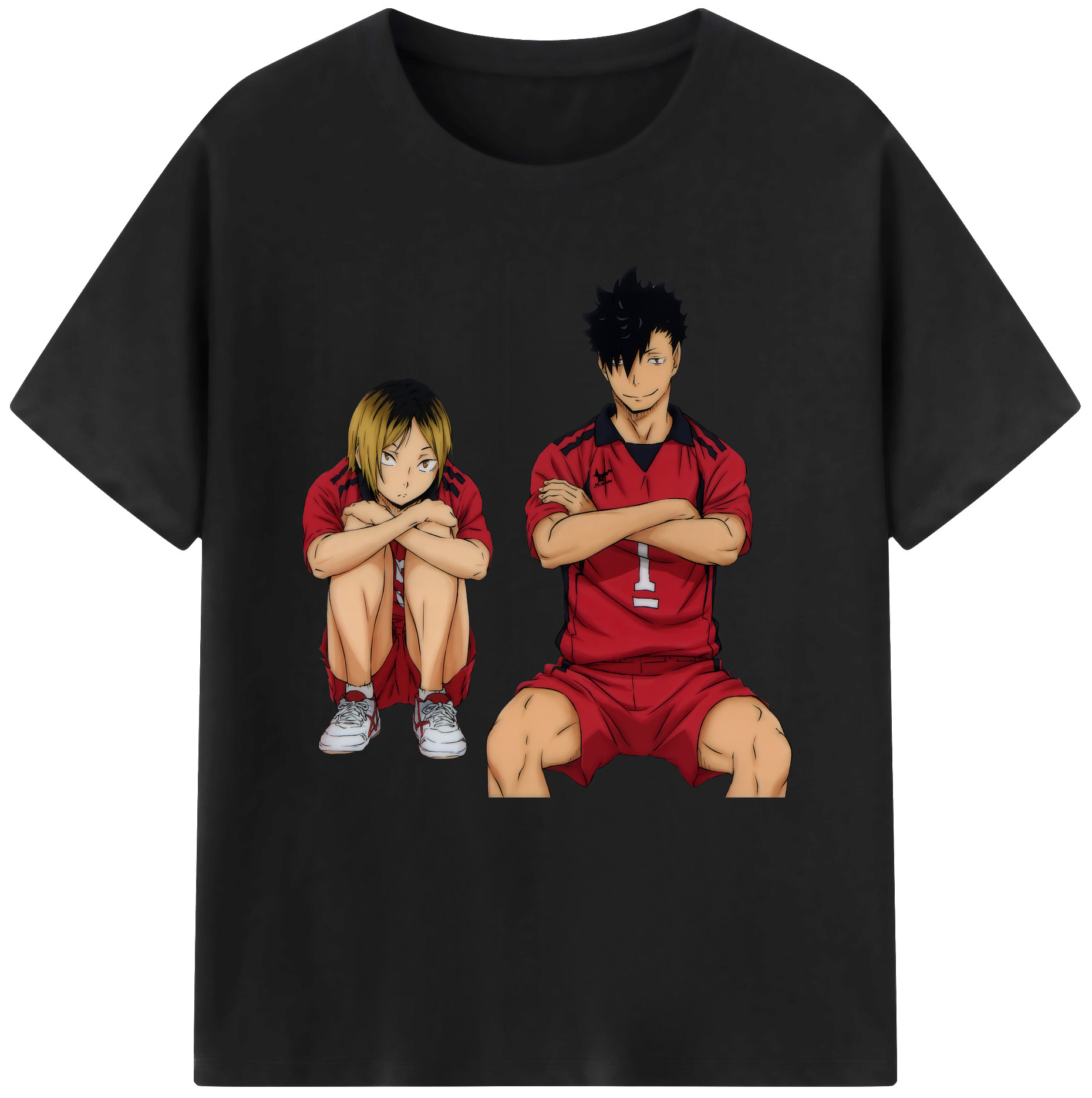 （画像用） ハイキュー!! Haikyu!! レディースカジュアルプリントTシャツ（綿100％）