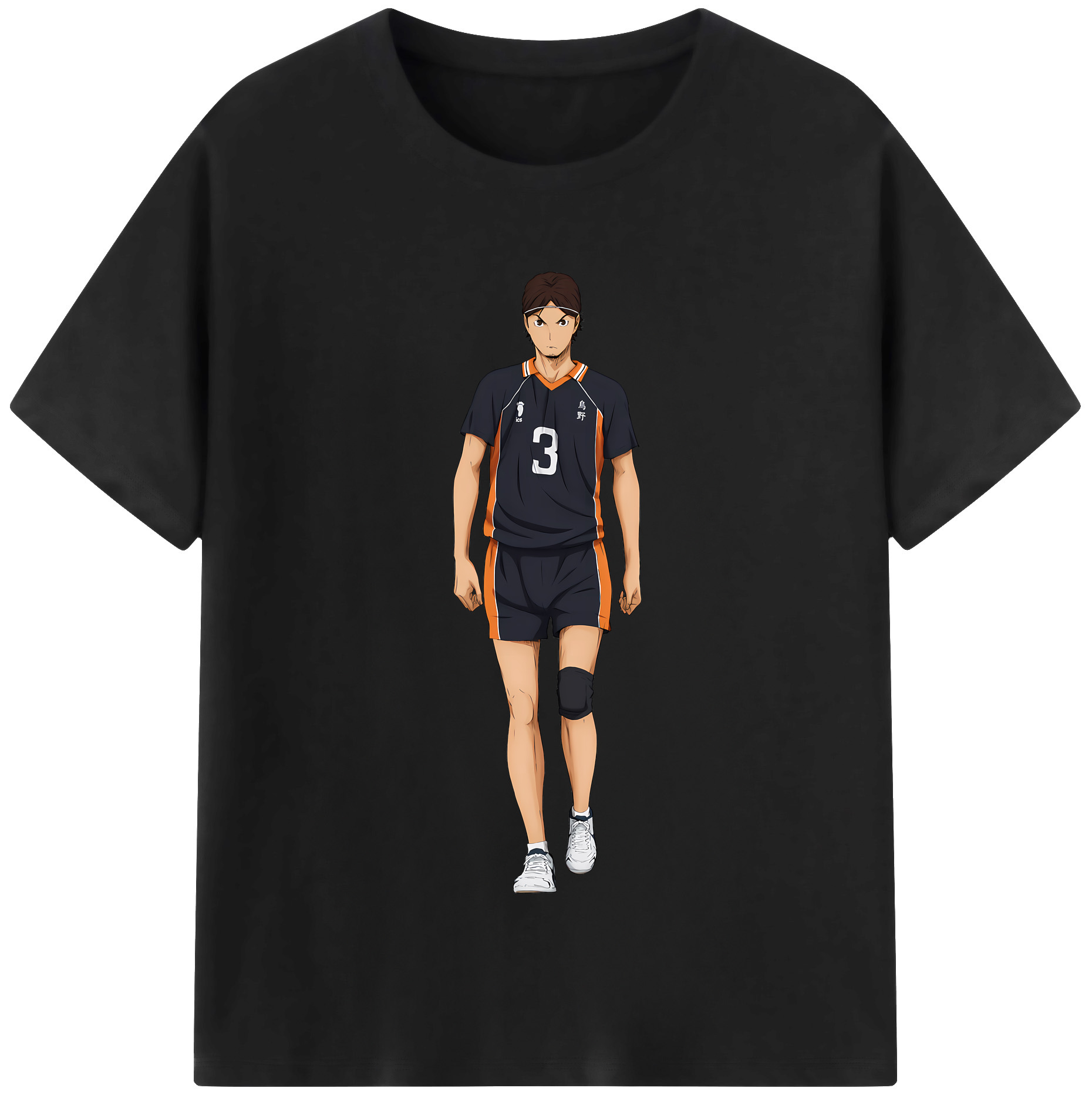 （画像用） ハイキュー!! Haikyu!! レディースカジュアルプリントTシャツ（綿100％）