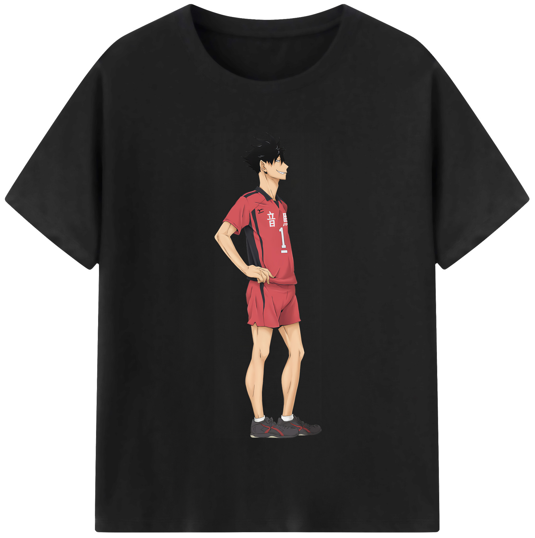 （画像用） ハイキュー!! Haikyu!! レディースカジュアルプリントTシャツ（綿100％）