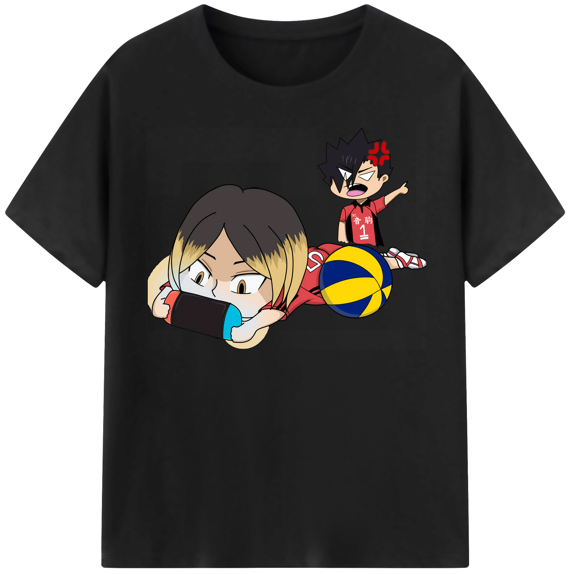 （画像用） ハイキュー!! Haikyu!! レディースカジュアルプリントTシャツ（綿100％）