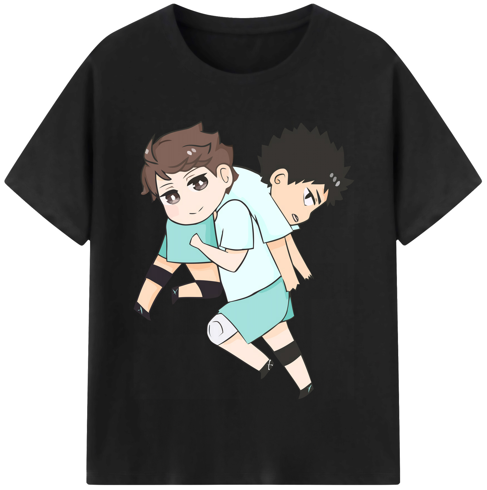 （画像用） ハイキュー!! Haikyu!! レディースカジュアルプリントTシャツ（綿100％）
