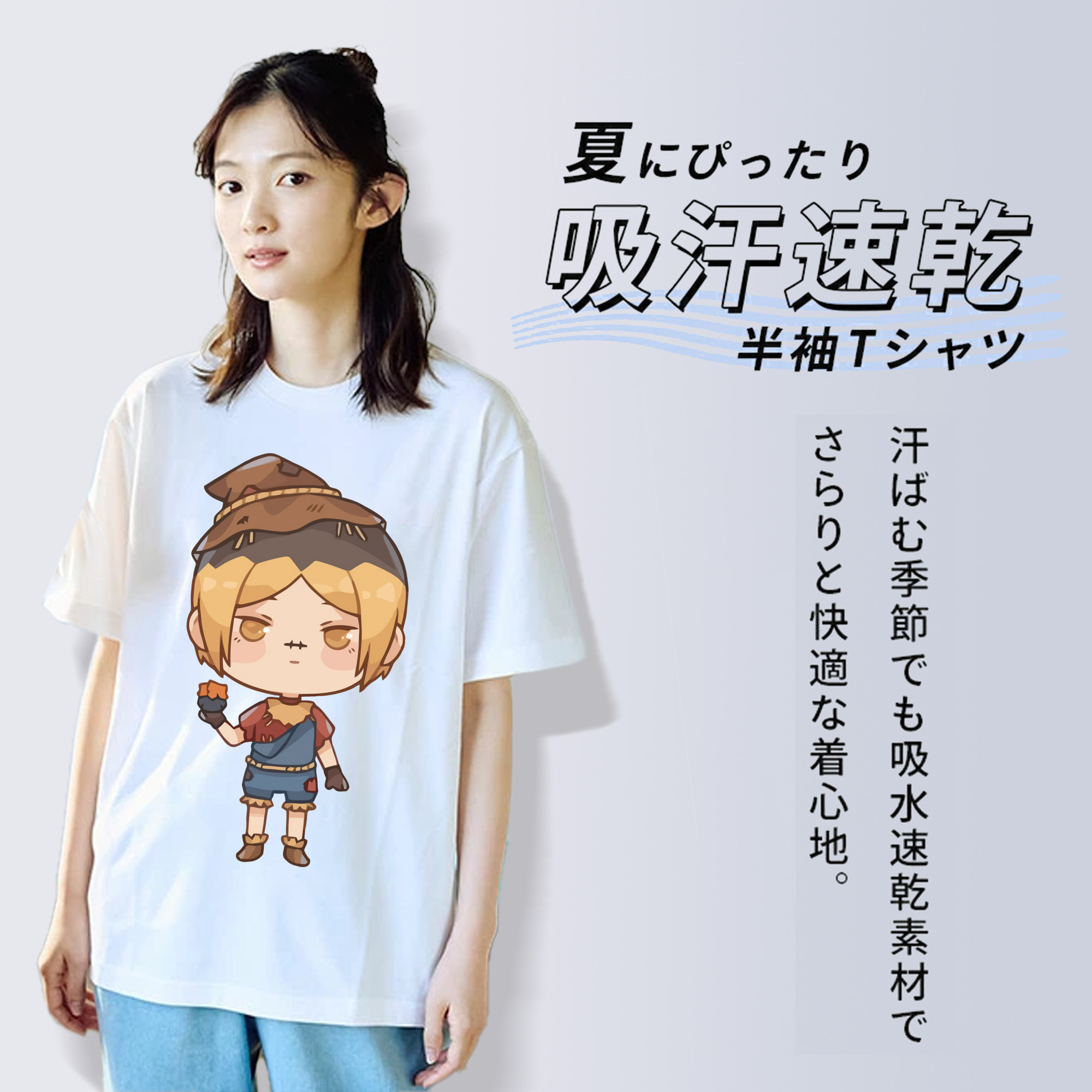ハイキュー!! Haikyu!! レディースカジュアルプリントTシャツ（綿100％）