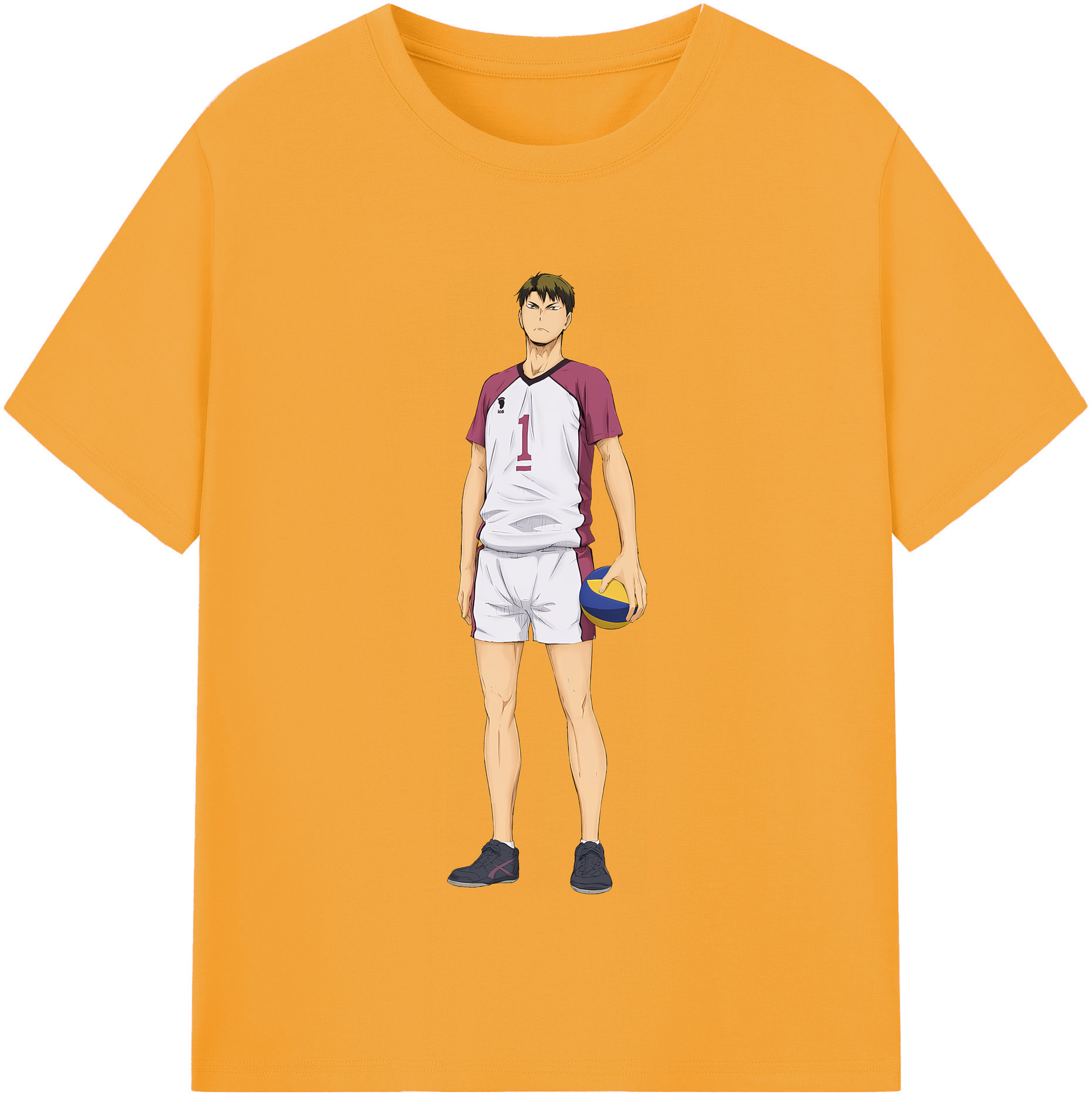 （画像用） ハイキュー!! Haikyu!! レディースカジュアルプリントTシャツ（綿100％）