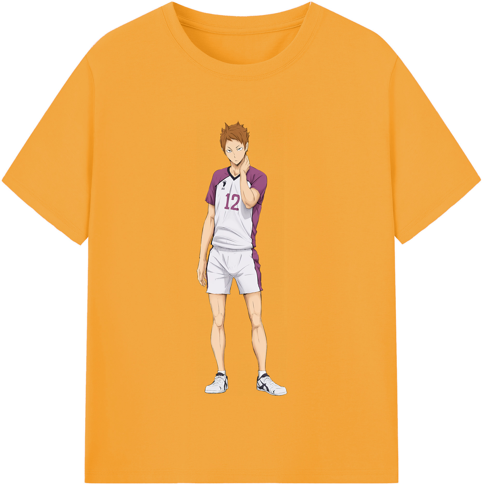 （画像用） ハイキュー!! Haikyu!! レディースカジュアルプリントTシャツ（綿100％）