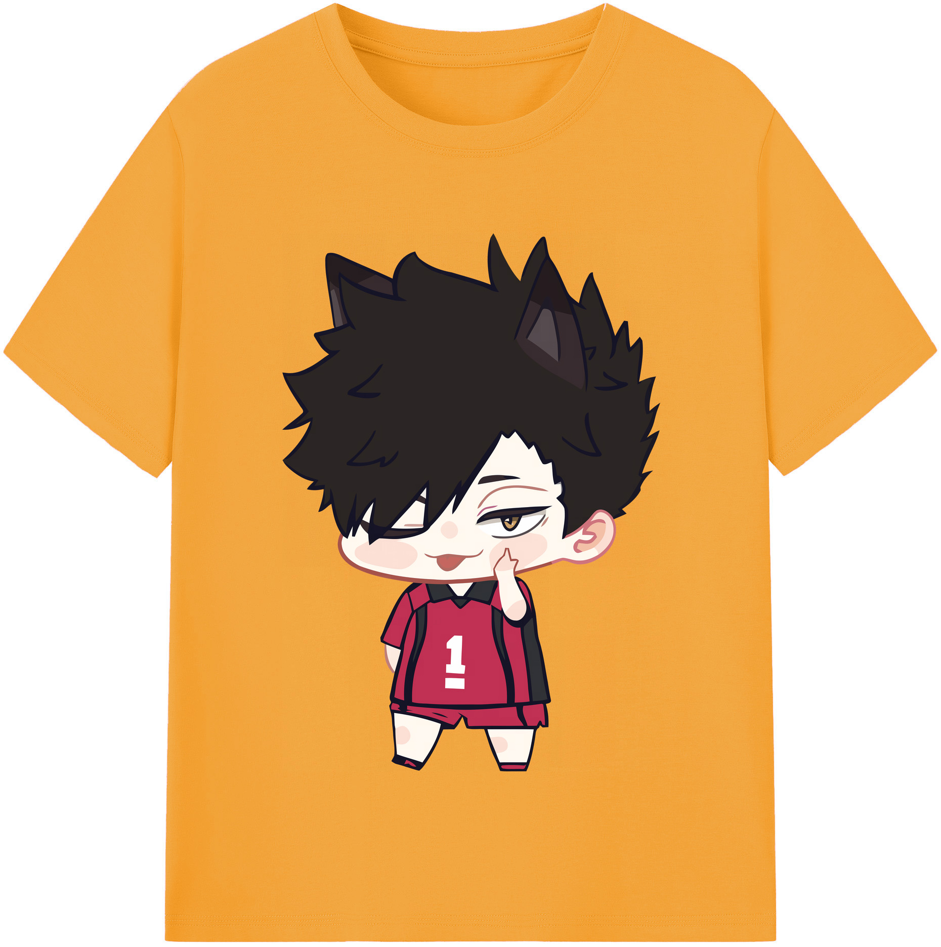 （画像用） ハイキュー!! Haikyu!! レディースカジュアルプリントTシャツ（綿100％）