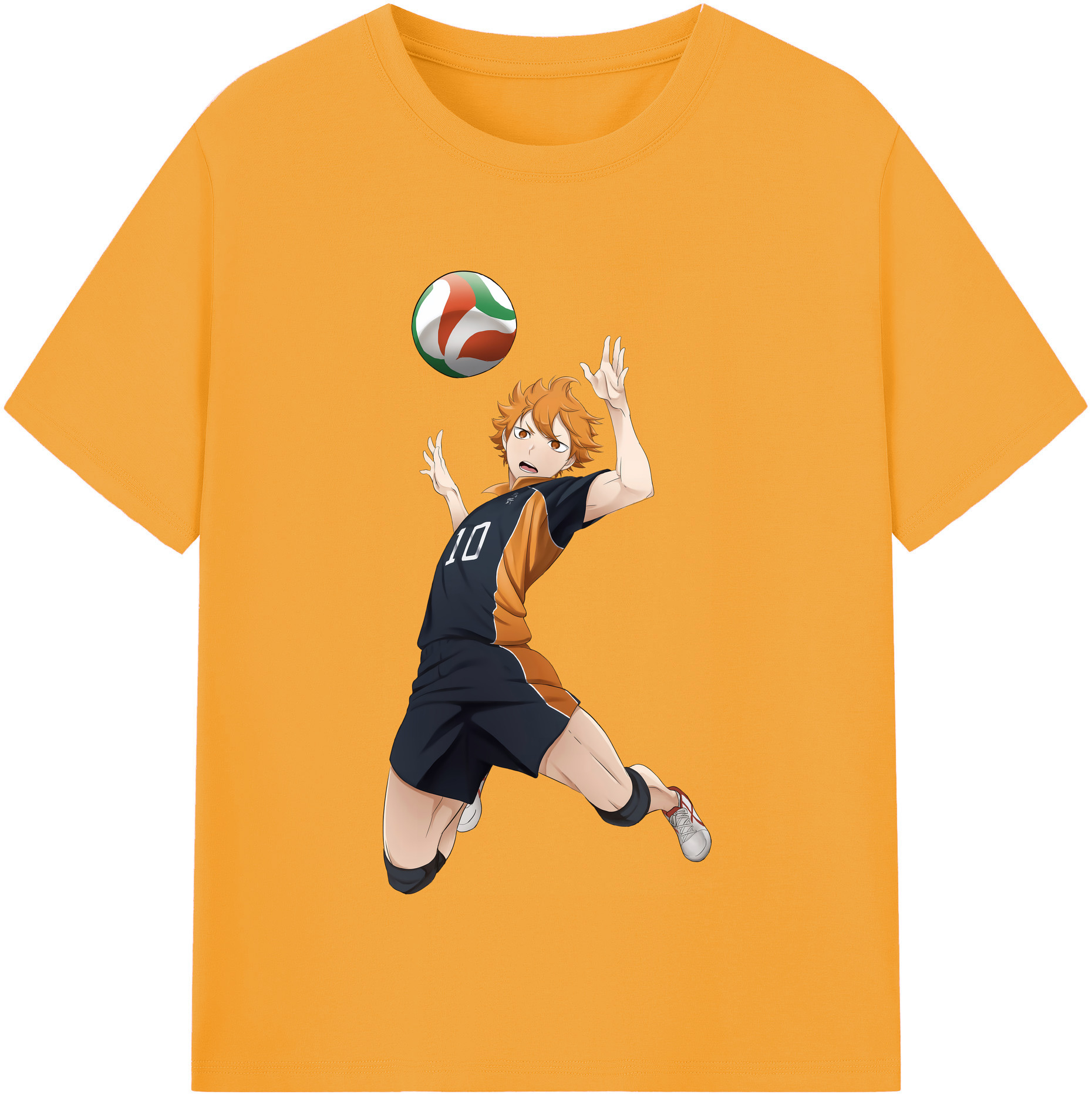 （画像用） ハイキュー!! Haikyu!! レディースカジュアルプリントTシャツ（綿100％）