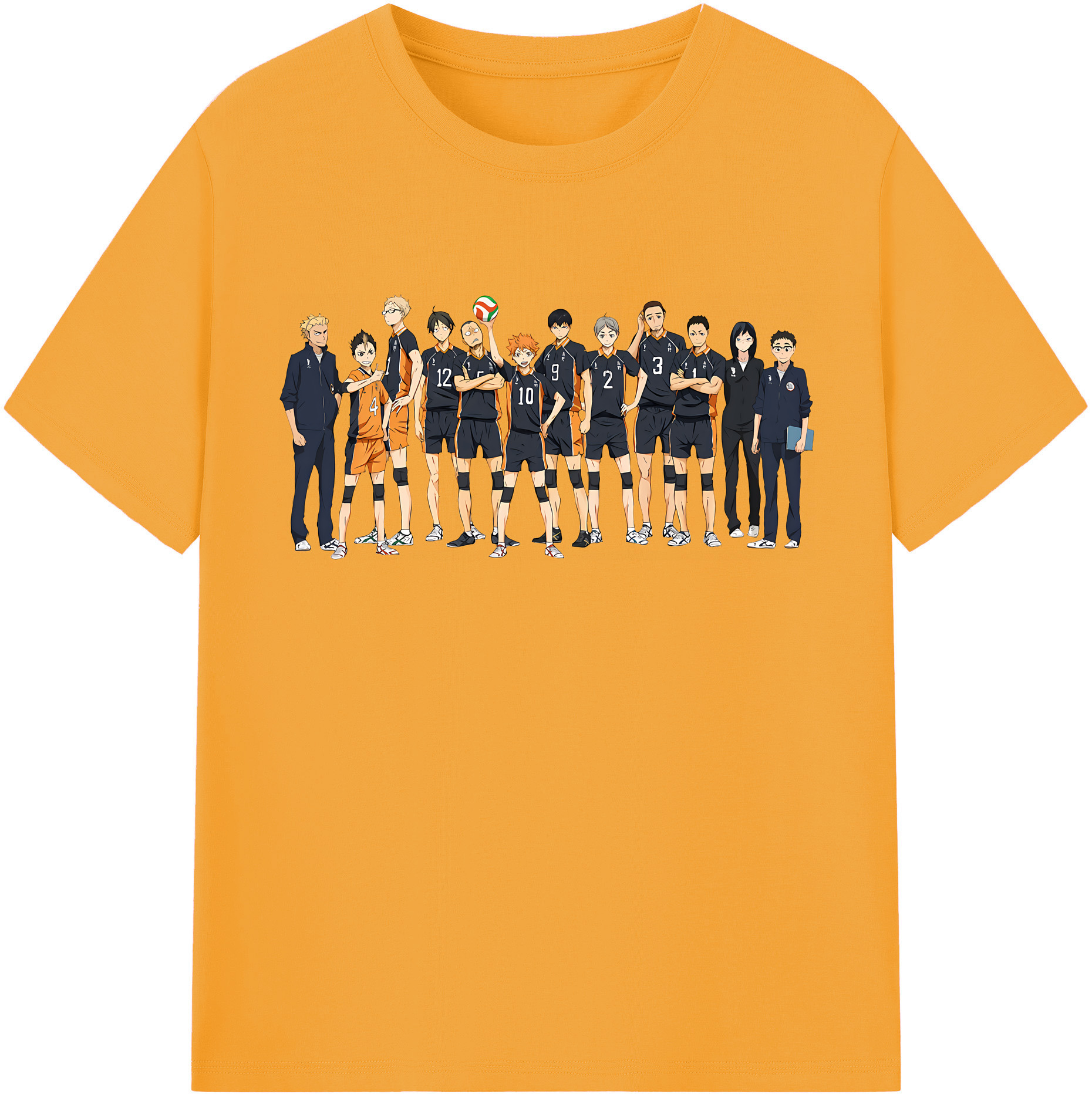 （画像用） ハイキュー!! Haikyu!! レディースカジュアルプリントTシャツ（綿100％）