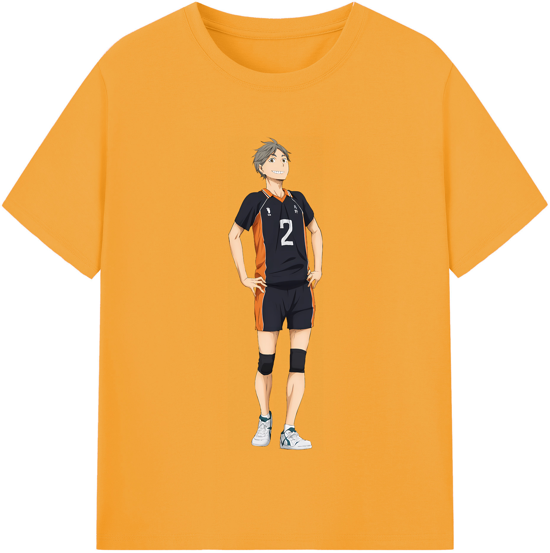 （画像用） ハイキュー!! Haikyu!! レディースカジュアルプリントTシャツ（綿100％）