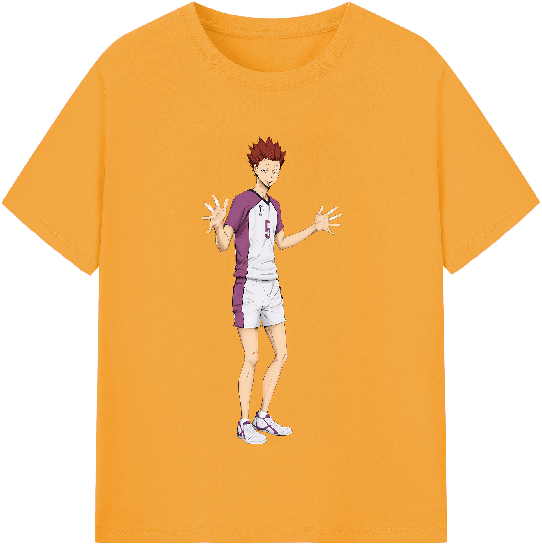 （画像用） ハイキュー!! Haikyu!! レディースカジュアルプリントTシャツ（綿100％）