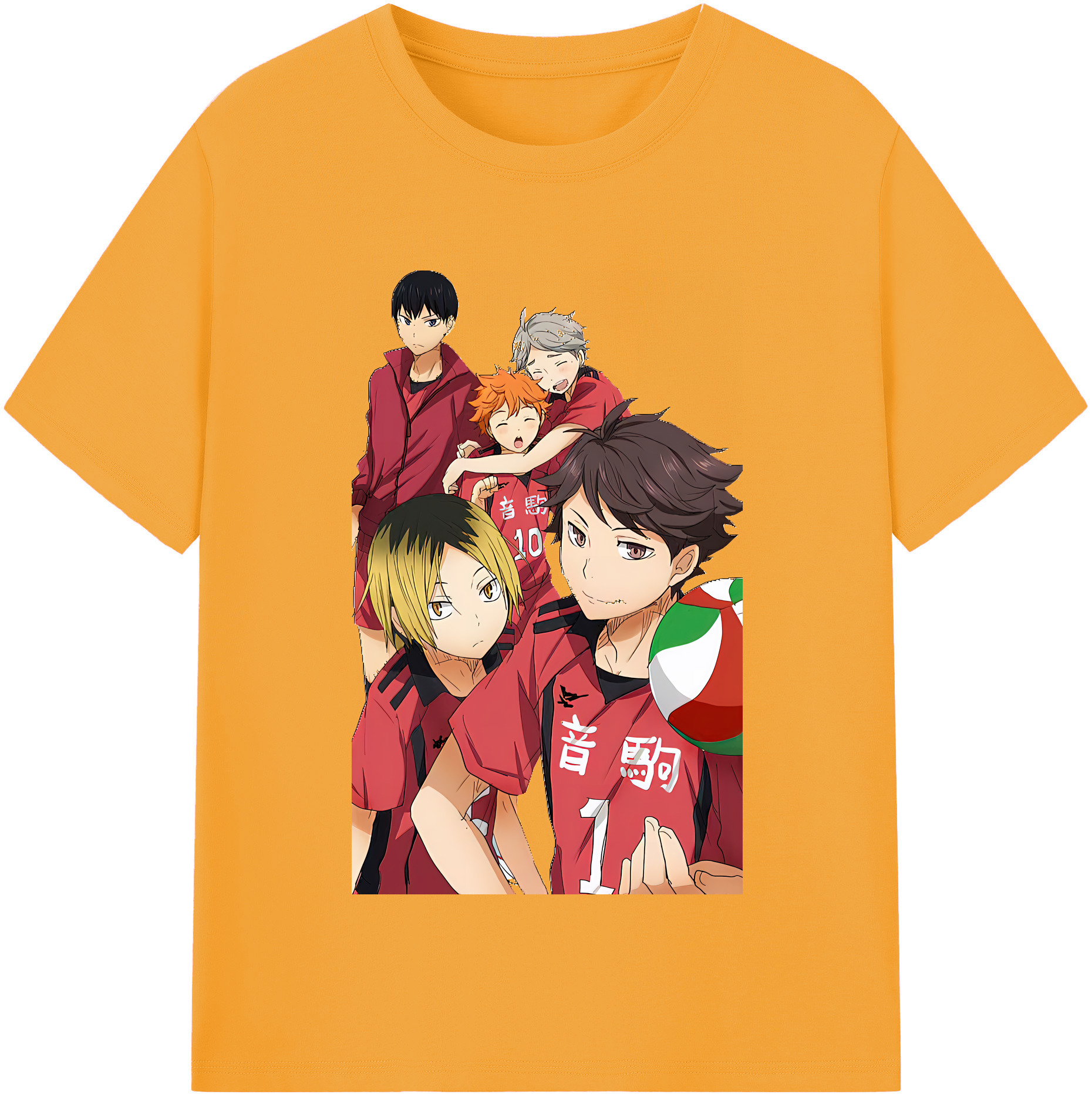 （画像用） ハイキュー!! Haikyu!! レディースカジュアルプリントTシャツ（綿100％）