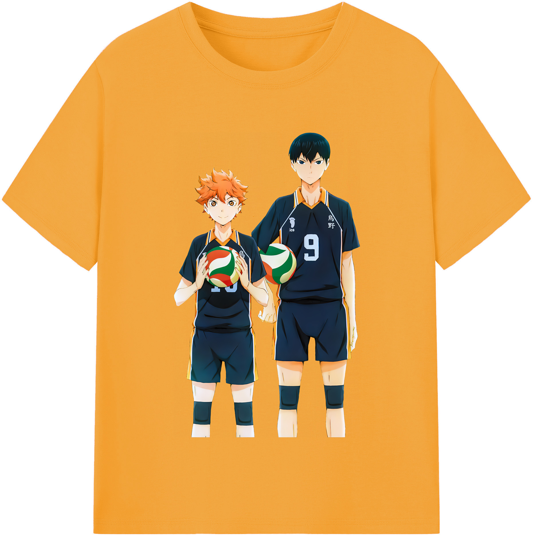 （画像用） ハイキュー!! Haikyu!! レディースカジュアルプリントTシャツ（綿100％）