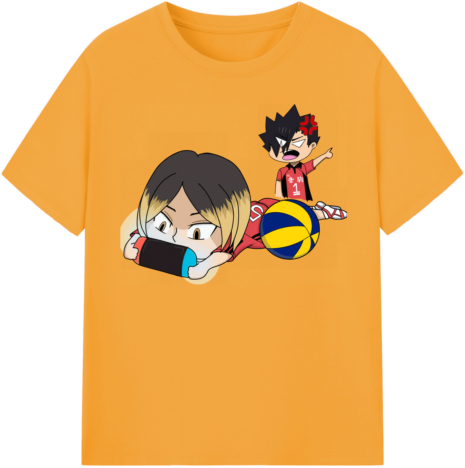 （画像用） ハイキュー!! Haikyu!! レディースカジュアルプリントTシャツ（綿100％）