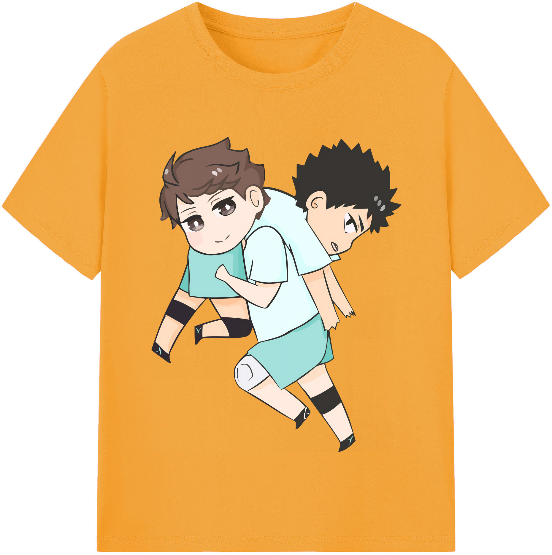 （画像用） ハイキュー!! Haikyu!! レディースカジュアルプリントTシャツ（綿100％）