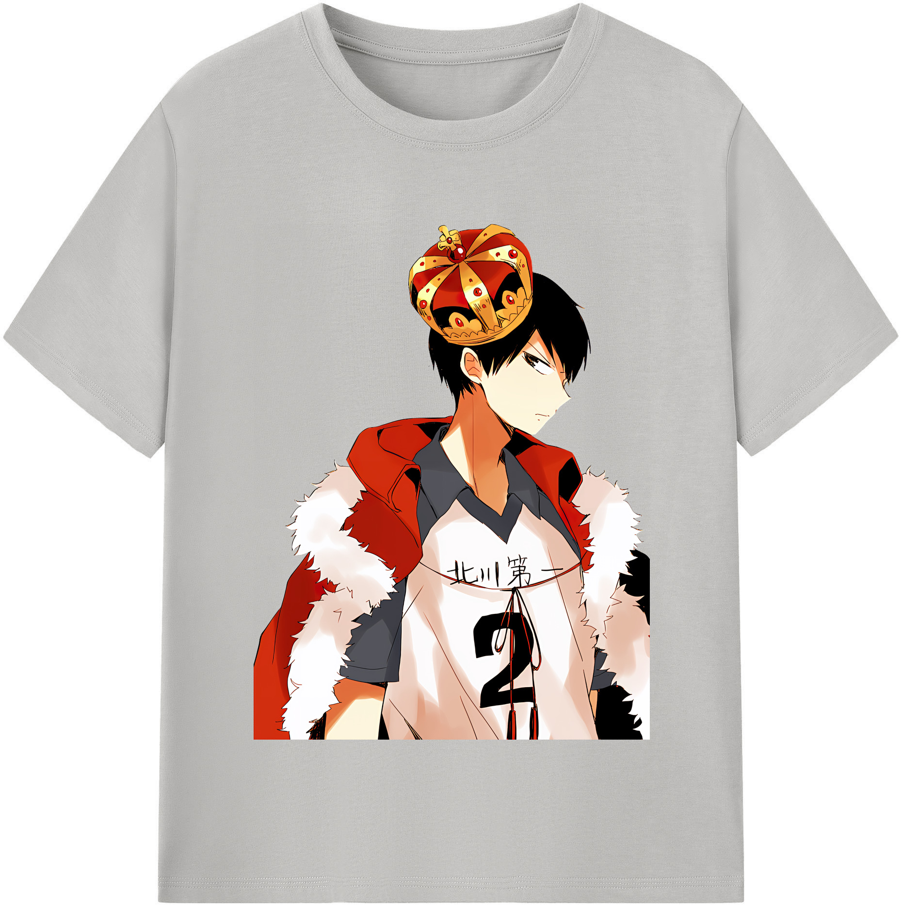 （画像用） ハイキュー!! Haikyu!! レディースカジュアルプリントTシャツ（綿100％）