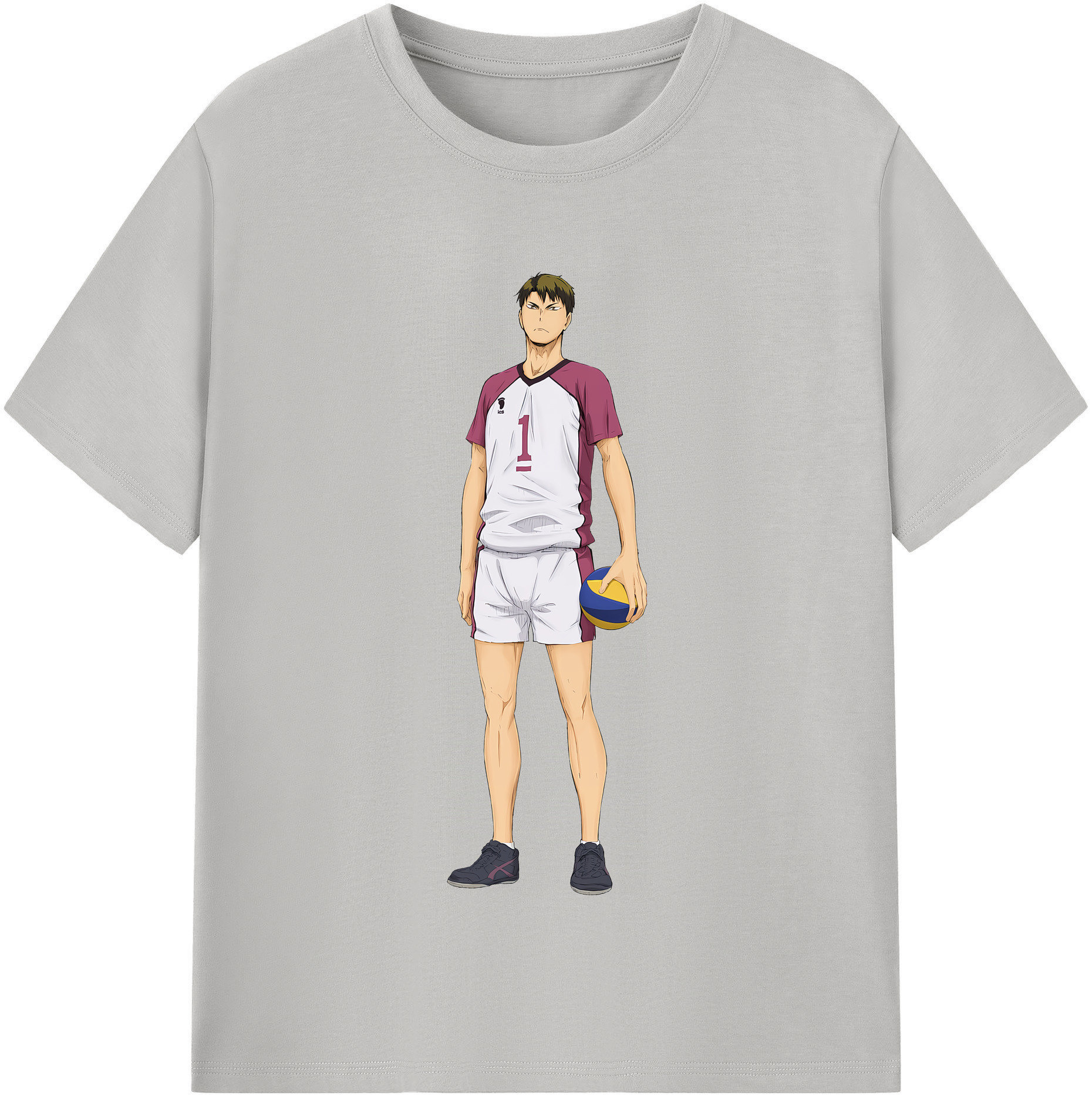 （画像用） ハイキュー!! Haikyu!! レディースカジュアルプリントTシャツ（綿100％）