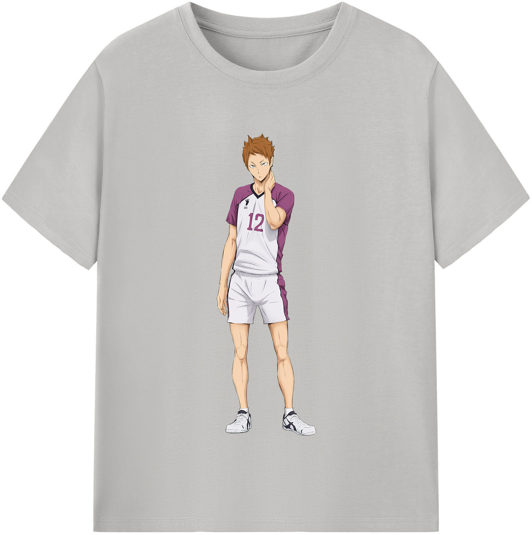 （画像用） ハイキュー!! Haikyu!! レディースカジュアルプリントTシャツ（綿100％）