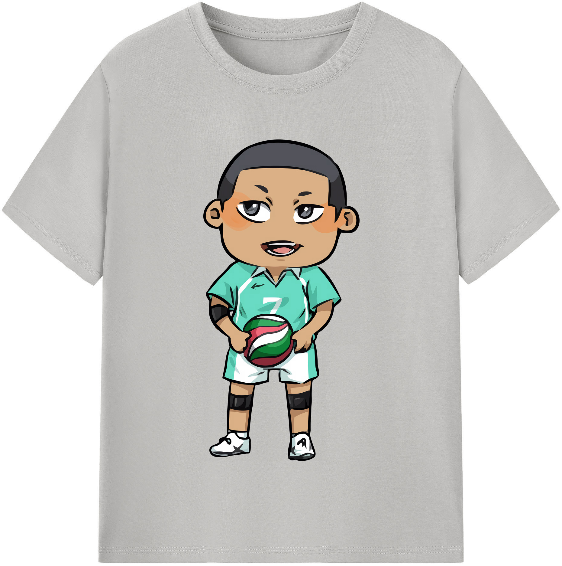（画像用） ハイキュー!! Haikyu!! レディースカジュアルプリントTシャツ（綿100％）