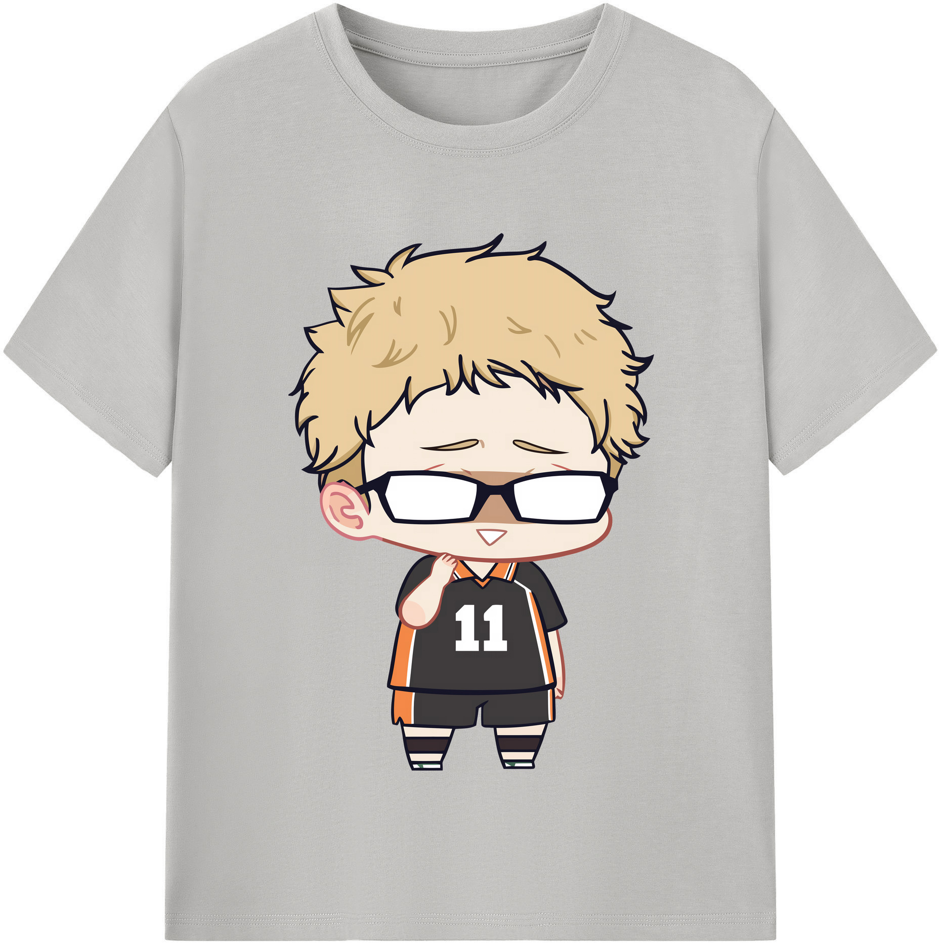 （画像用） ハイキュー!! Haikyu!! レディースカジュアルプリントTシャツ（綿100％）