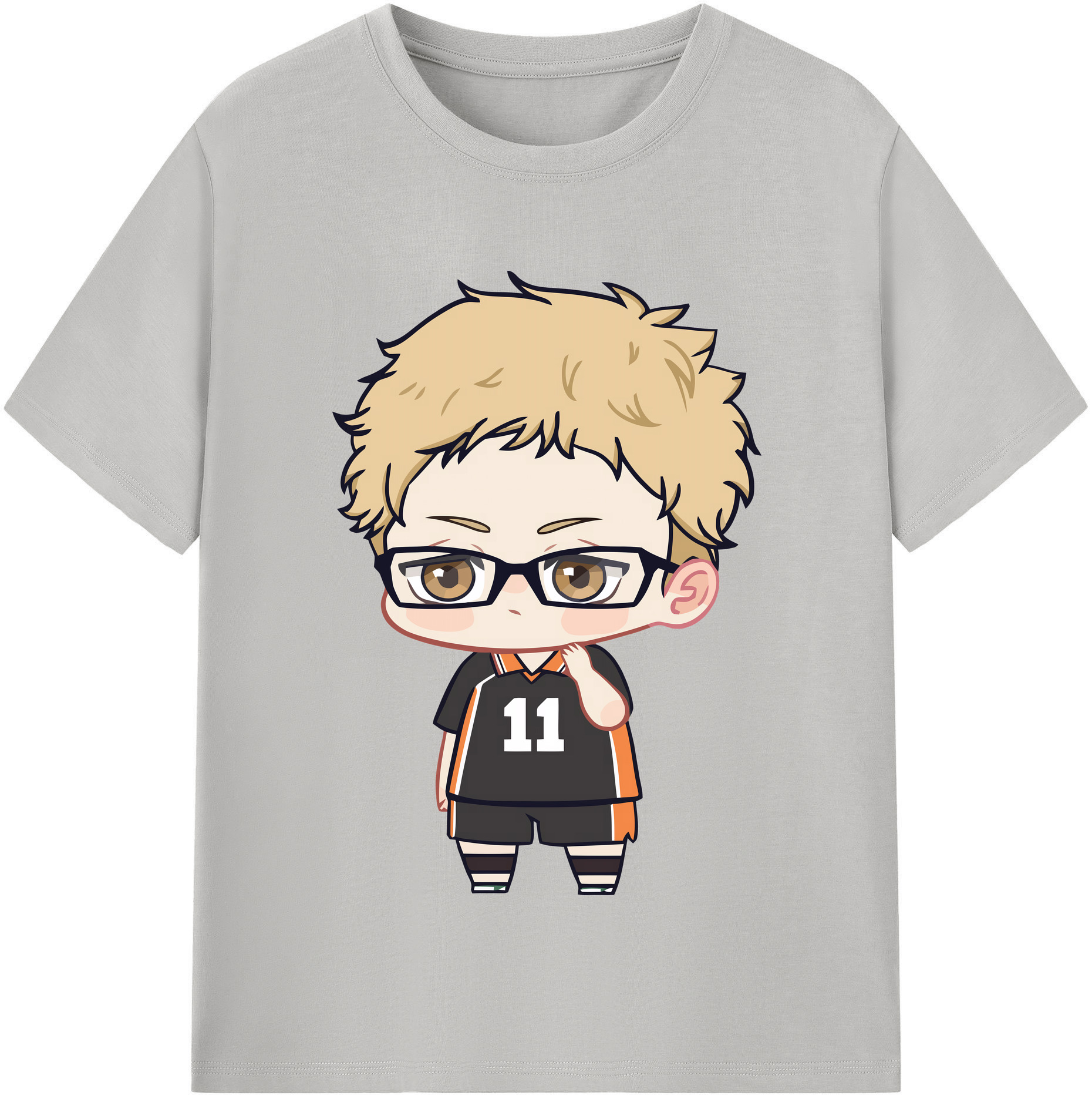 （画像用） ハイキュー!! Haikyu!! レディースカジュアルプリントTシャツ（綿100％）