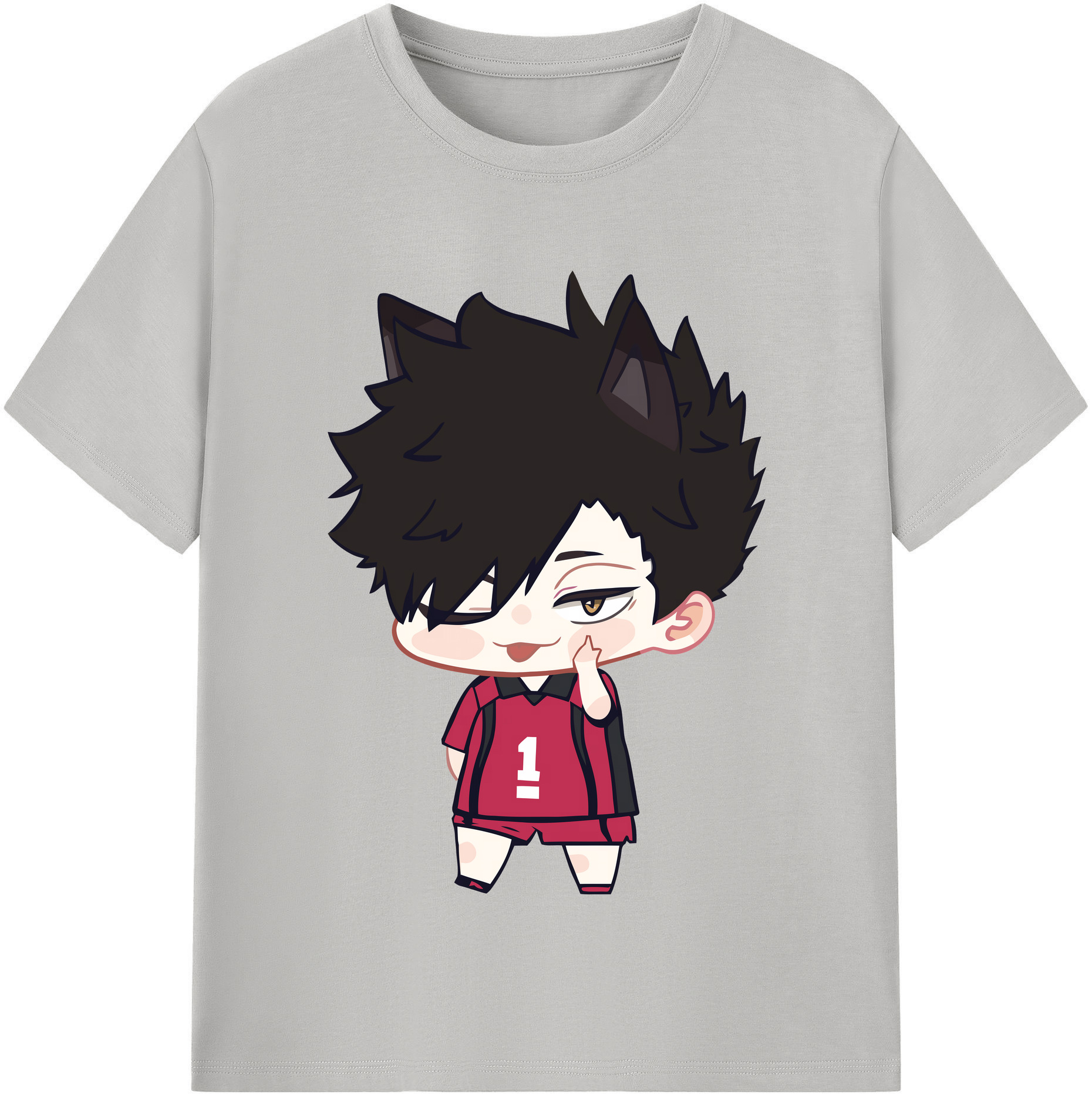（画像用） ハイキュー!! Haikyu!! レディースカジュアルプリントTシャツ（綿100％）