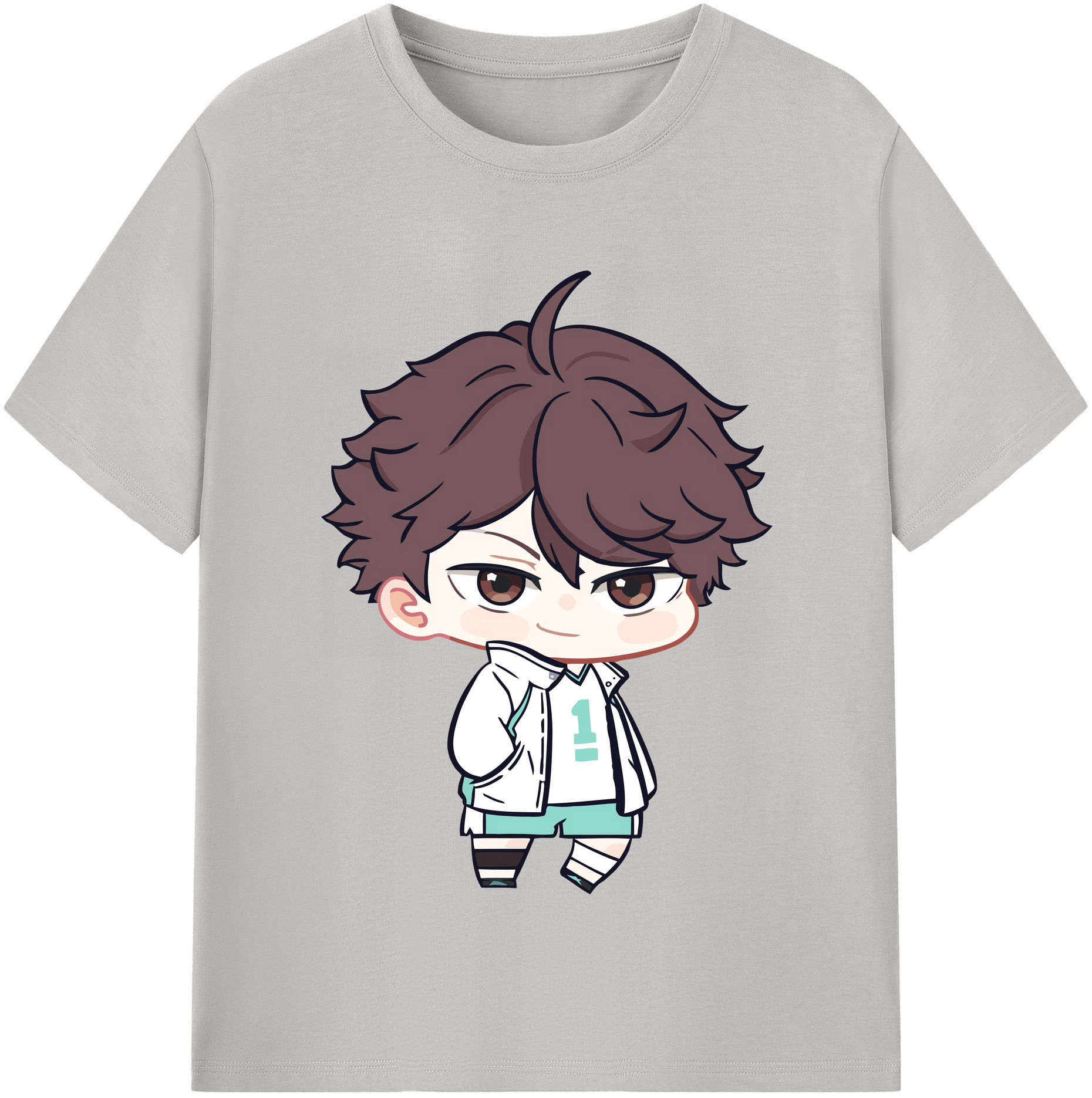 （画像用） ハイキュー!! Haikyu!! レディースカジュアルプリントTシャツ（綿100％）
