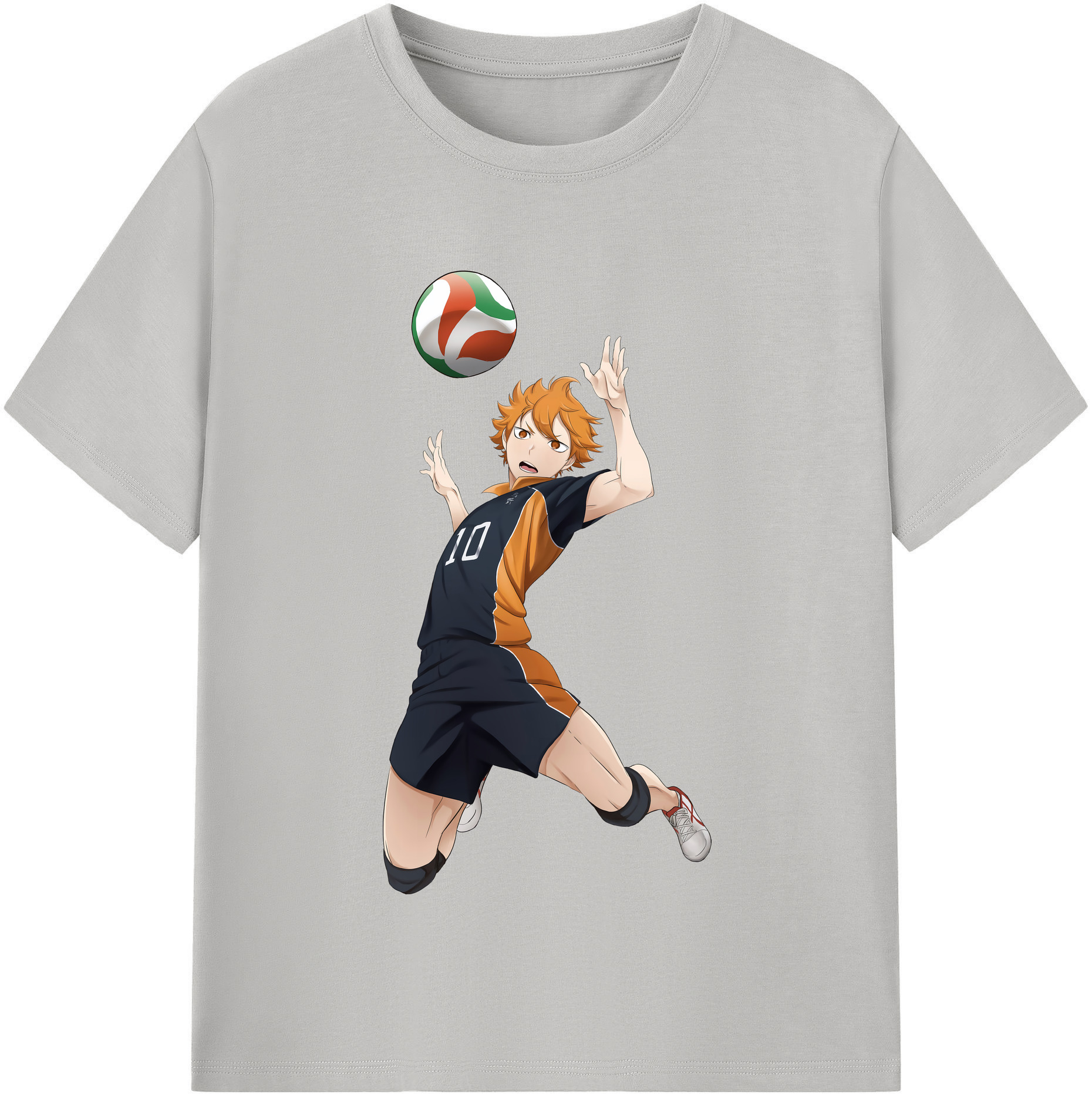 （画像用） ハイキュー!! Haikyu!! レディースカジュアルプリントTシャツ（綿100％）