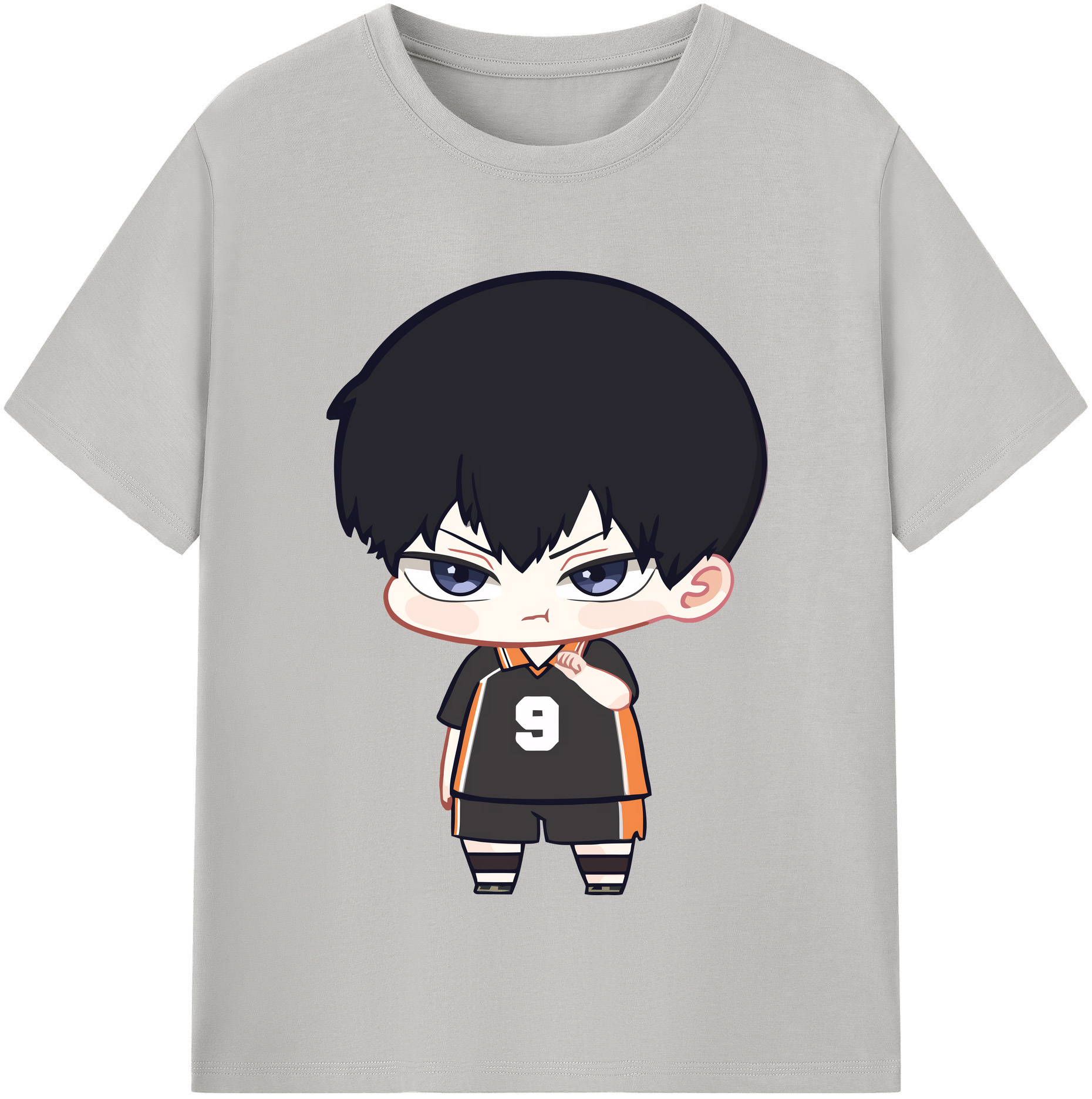（画像用） ハイキュー!! Haikyu!! レディースカジュアルプリントTシャツ（綿100％）